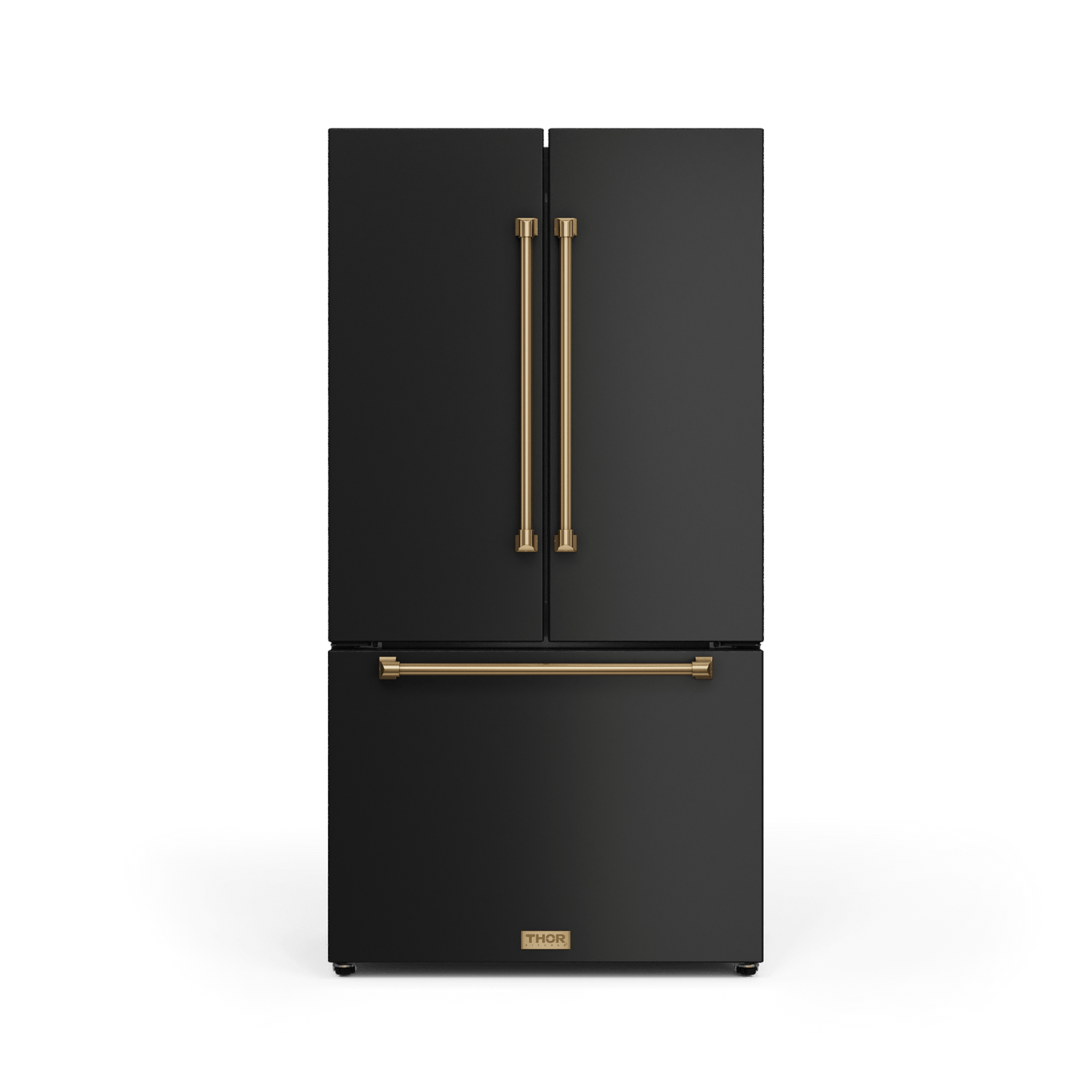 THOR KITCHEN RF3621CTD00BRZ 36 Inch 20.3 Cu Ft French Door Counter Depth Refrigerator With Ice ...