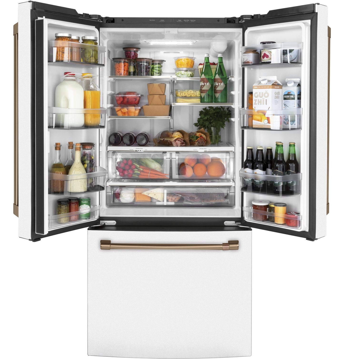 CAFE CWE19SP4NW2 Cafe Energy Star 18.6 Cu. Ft. Counter-depth French-door R...