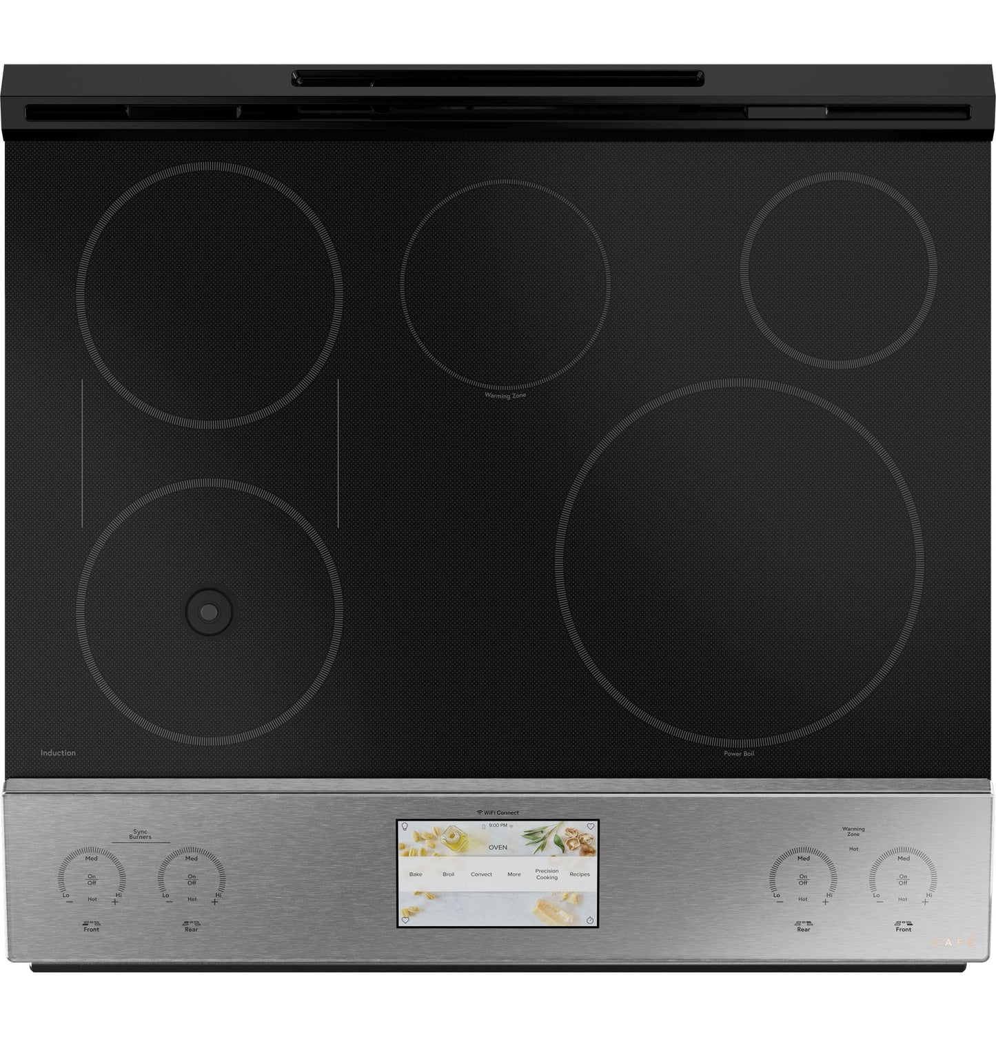 CAFE CHS90XM2NS5 Cafe 30"" Smart Slide-in, Front-control, Induction and CONVECT...