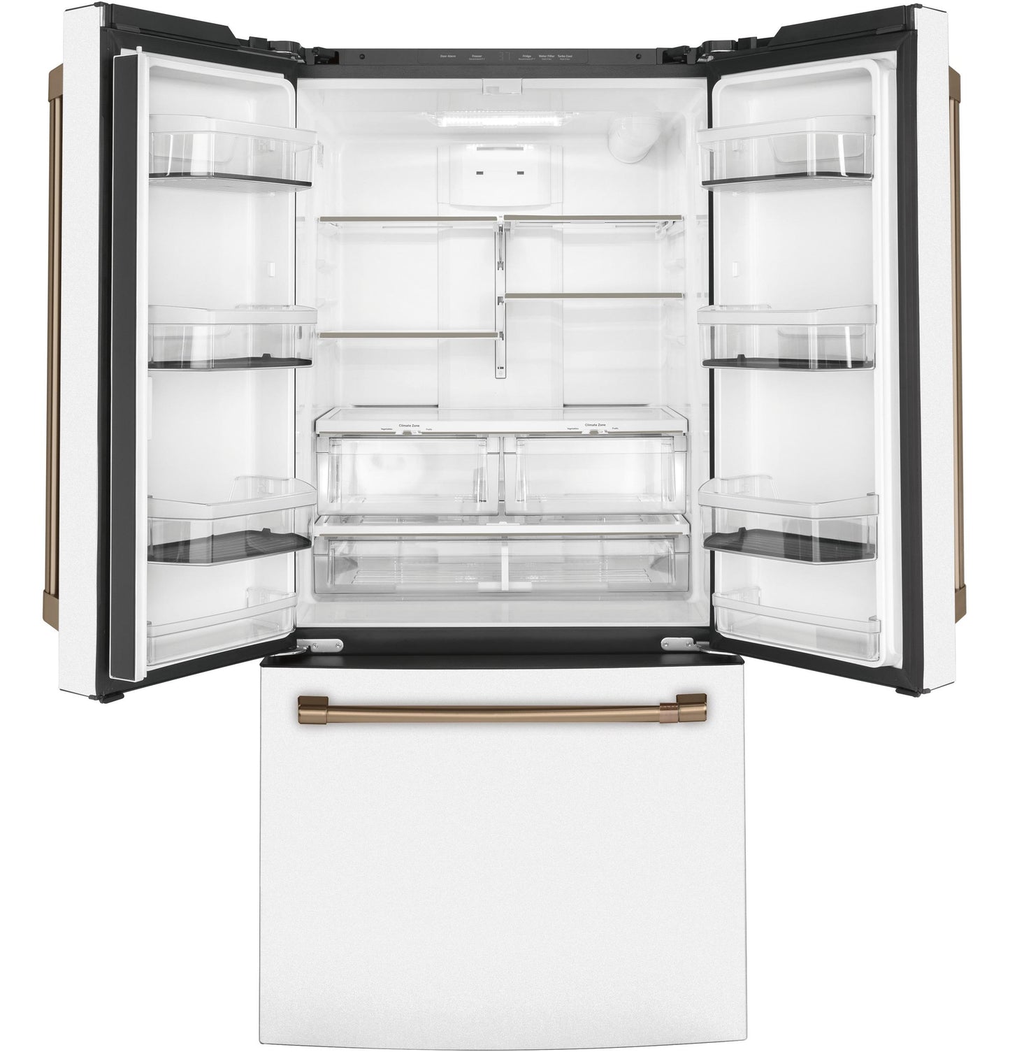 CAFE CWE19SP4NW2 Cafe Energy Star 18.6 Cu. Ft. Counter-depth French-door R...