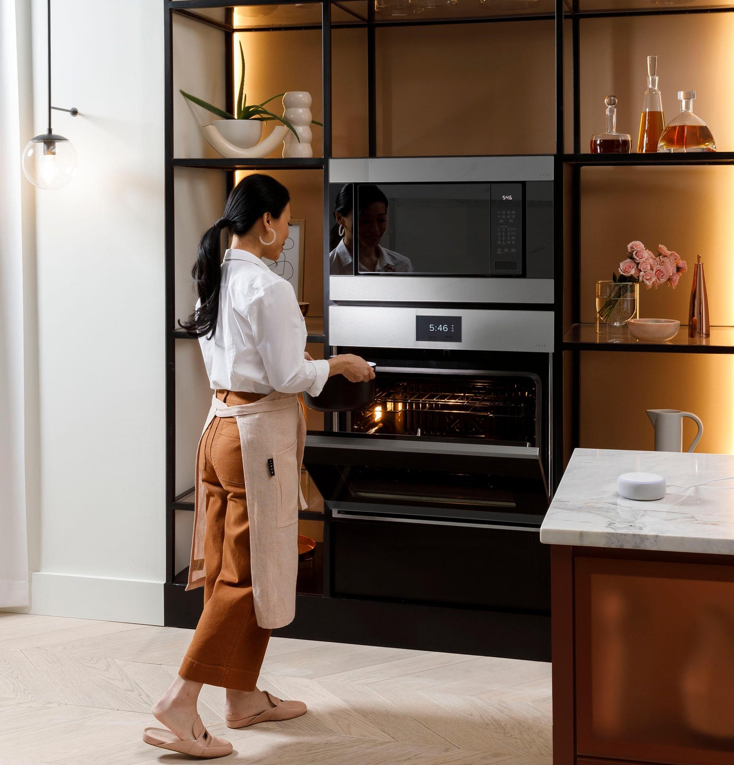 CAFE CTD90DM2NS5 Cafe Minimal Series 30"" Smart Built-in Convection Double ...