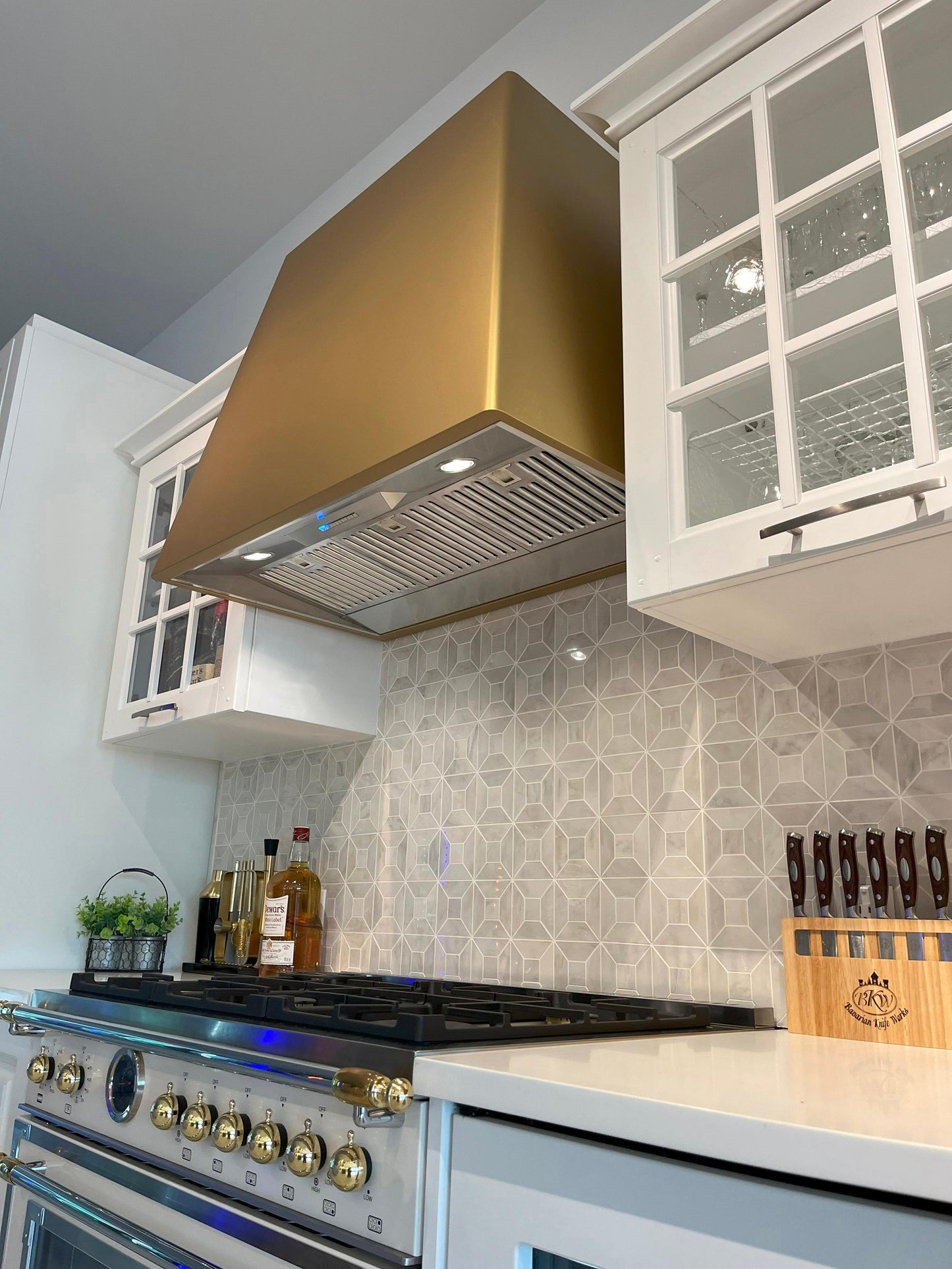 XO APPLIANCE XOVD136SG XO Appliance XO 36in Designer Hood Satin Gold