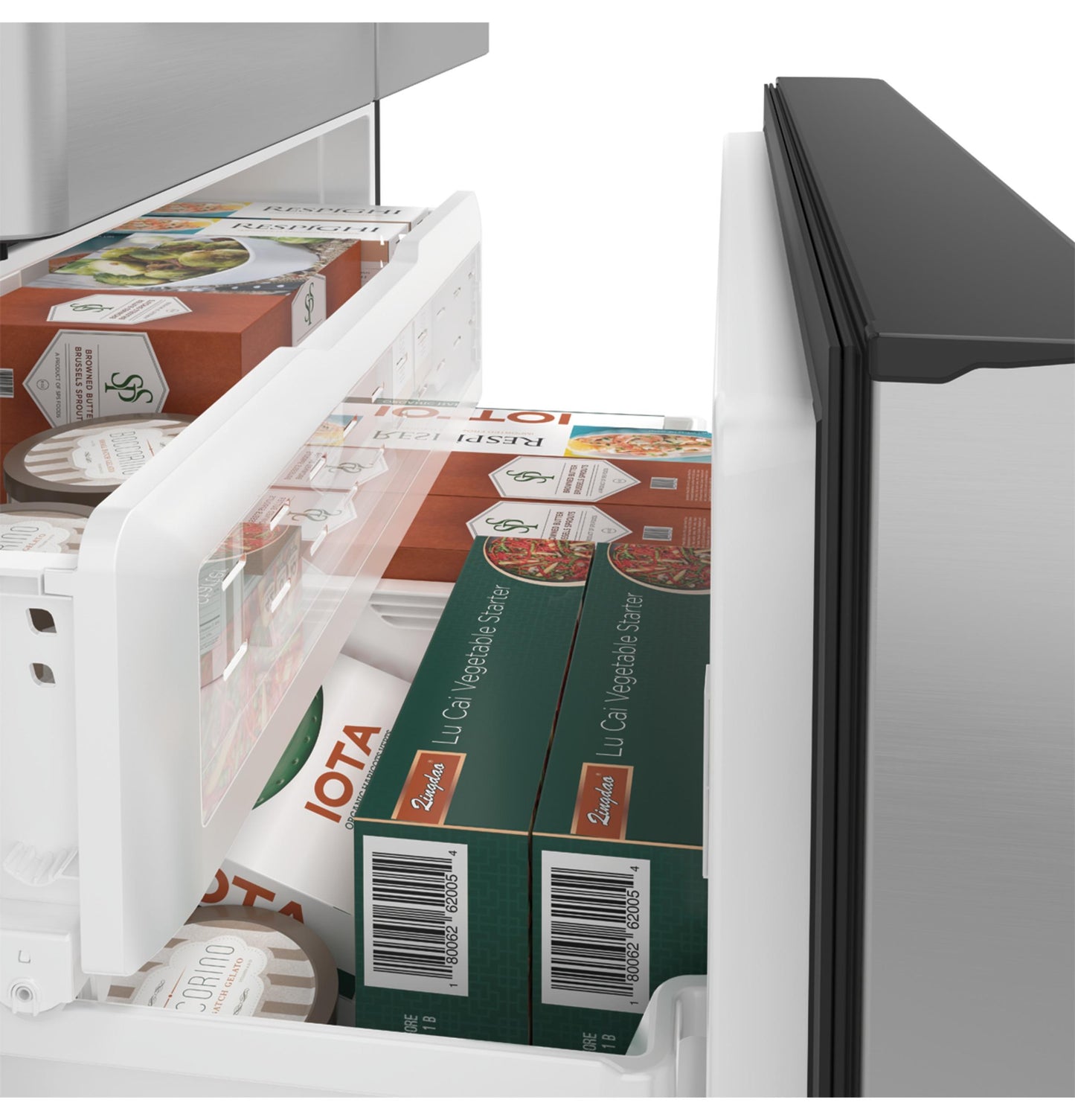 CAFE CYE22TP2MS1 Cafe Energy Star 22.2 Cu. Ft. Counter-depth French-door R...
