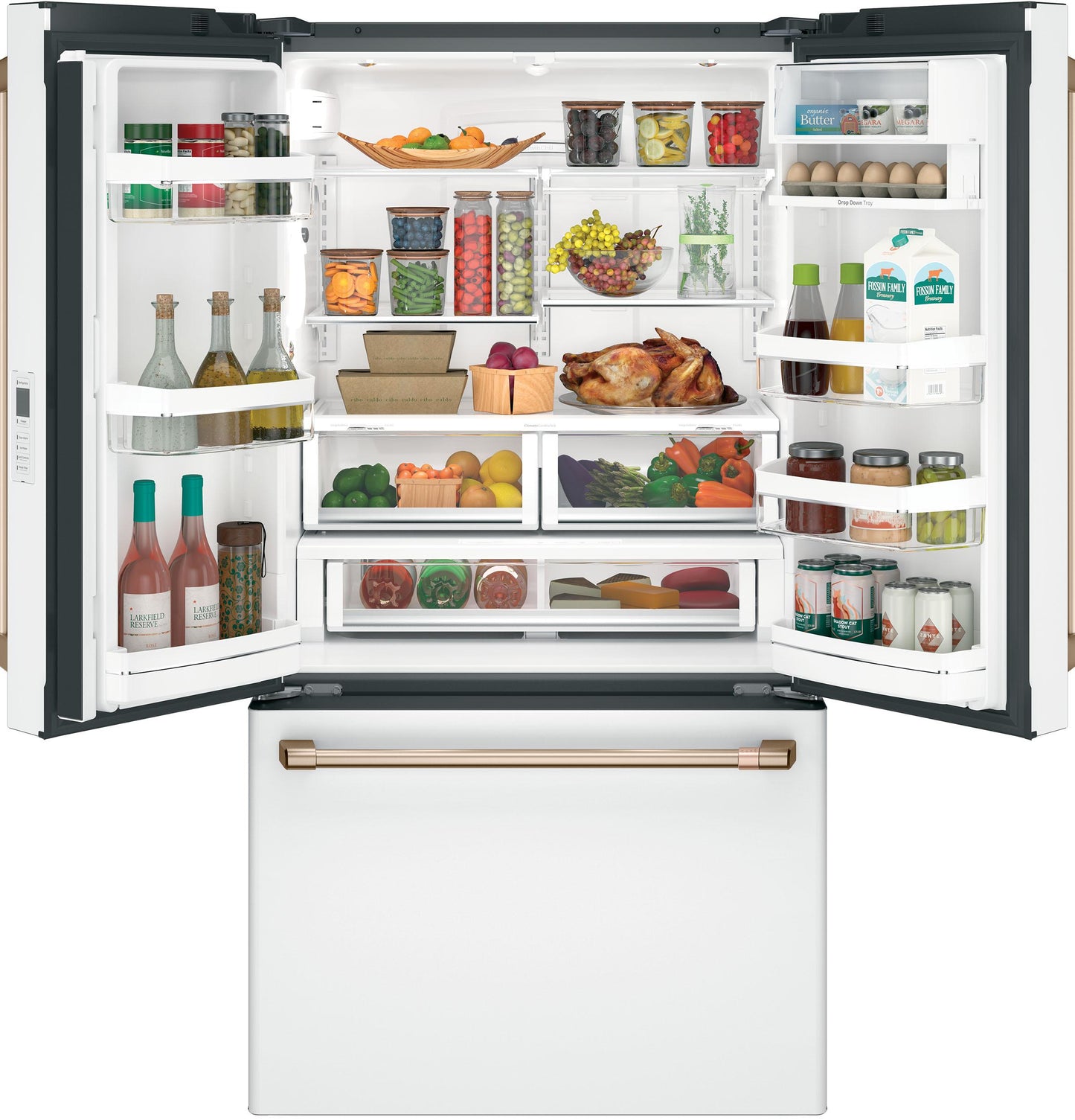 CAFE CWE23SP4MW2 Cafe Energy Star 23.1 Cu. Ft. Counter-depth French-door RE...