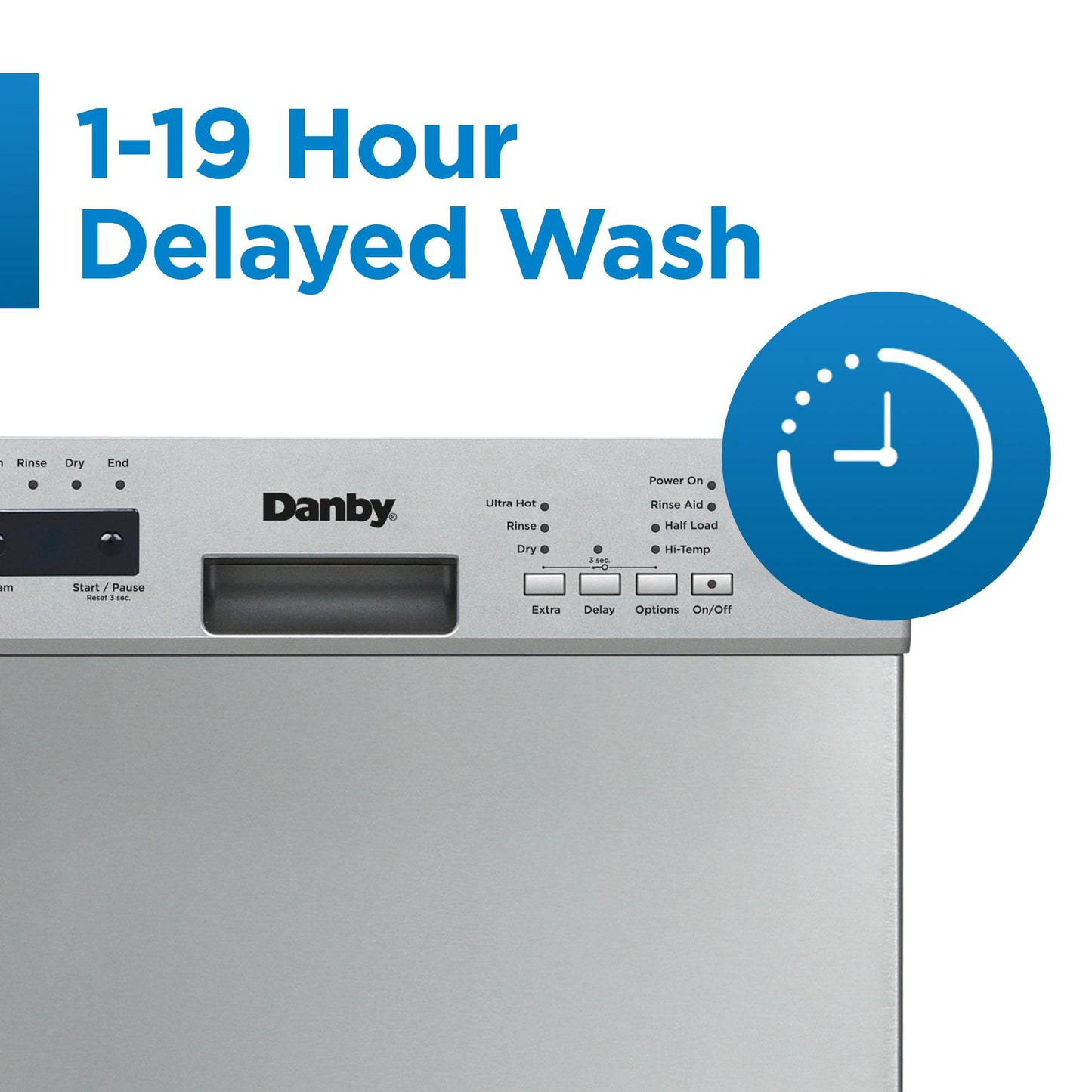 DANBY DDW18D1ESS Danby 18"" Electronic Dish Washer Stainless Steel