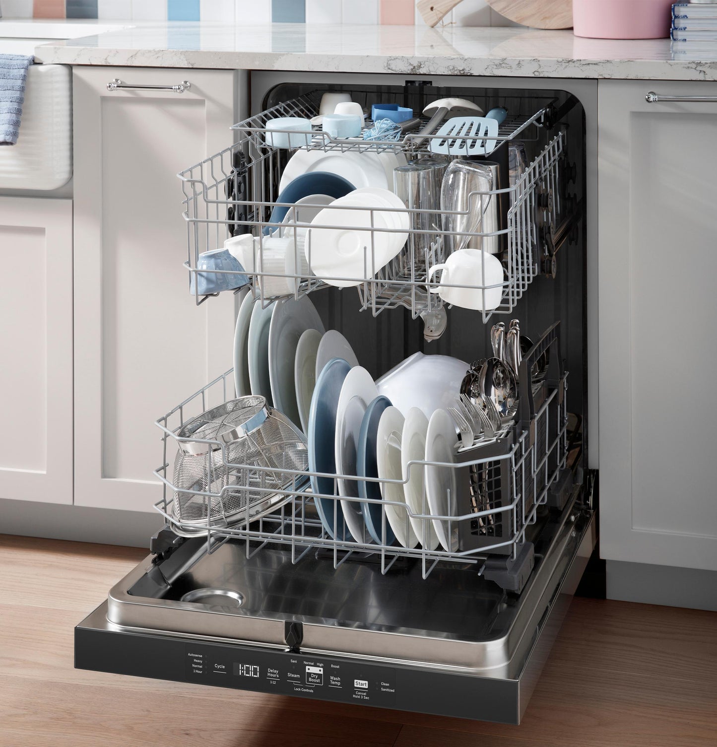 GE APPLIANCES GDT595HYYFS Ge Energy Star Top Control Hybrid Tub Dishwasher With Third R...