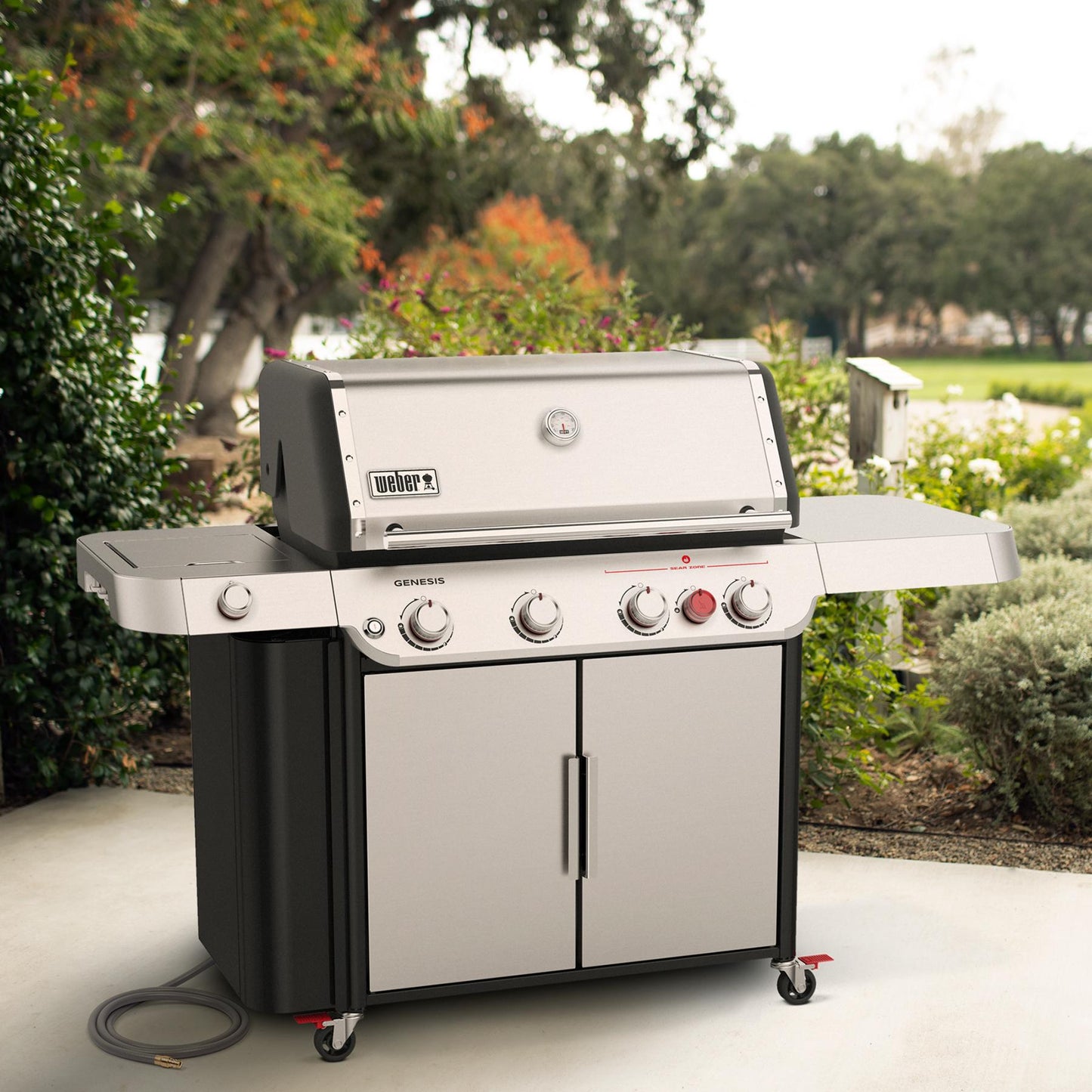 WEBER 38400001 Weber Genesis S-435 Gas Grill - Stainless Steel Natural Gas