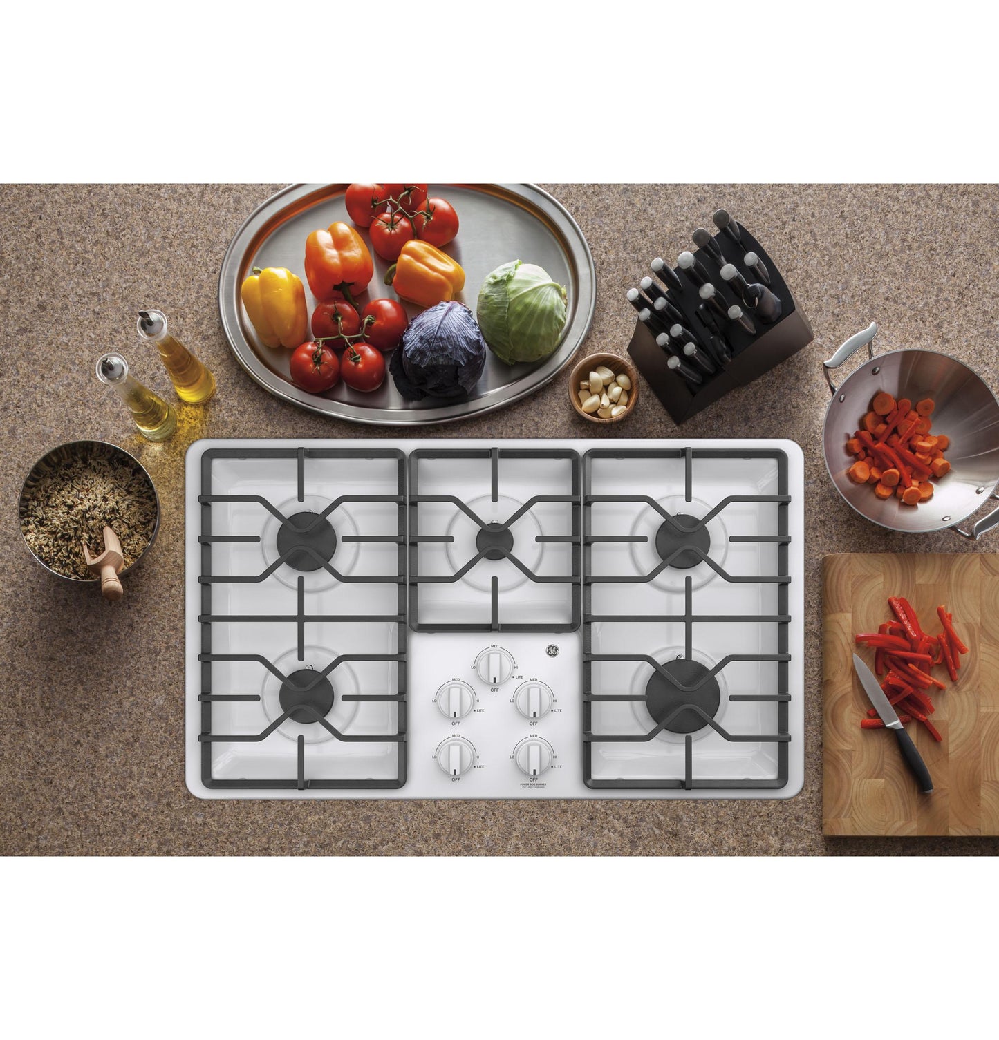 GE APPLIANCES JGP3036DLWW Ge 36"" Built-in Gas Cooktop