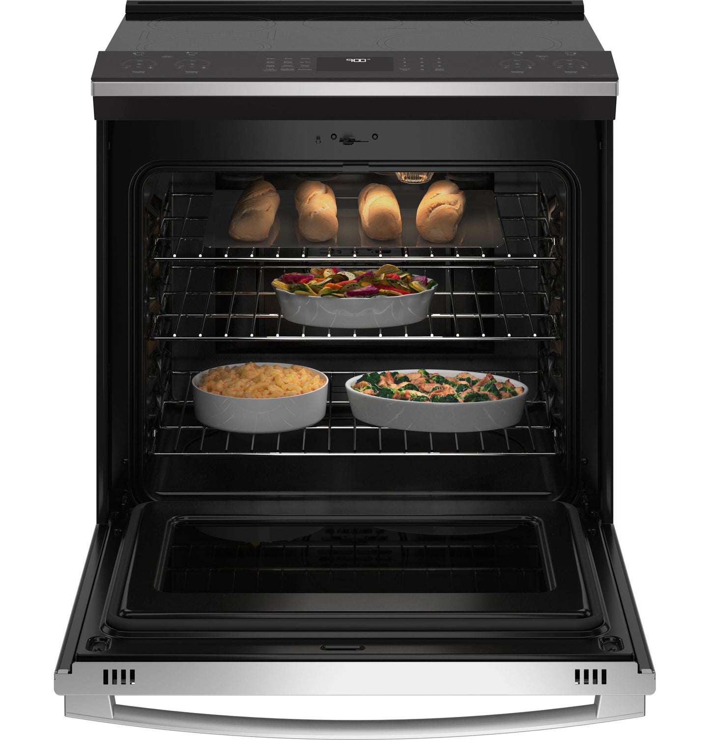 GE APPLIANCES PHS930YPFS GE Profile 30"" Smart Slide-in Fingerprint Resistant FRONT-CONTR...