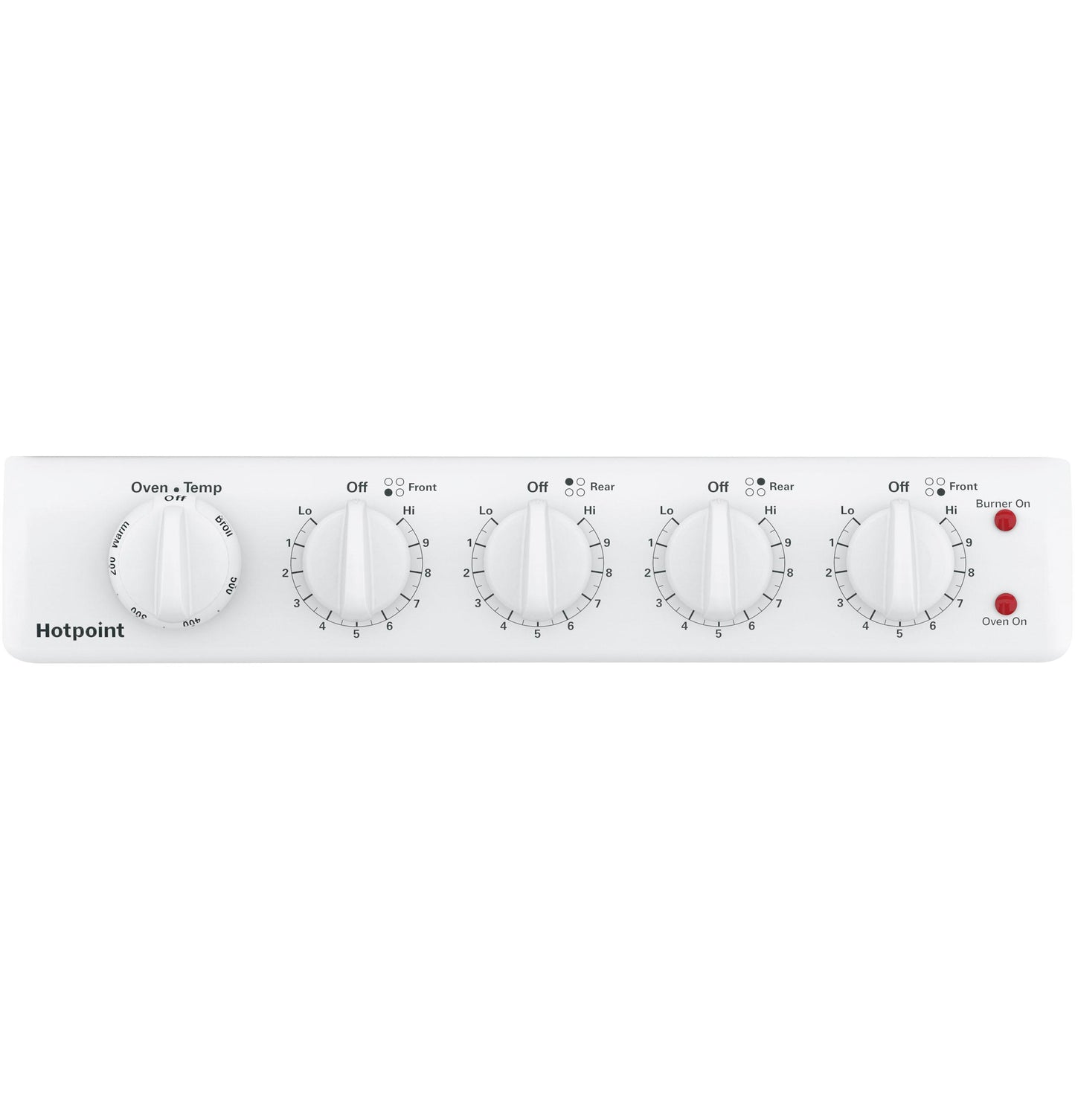 HOTPOINT RAS200DMWW Hotpoint 20"" Electric Free-standing Front-control Electric Range