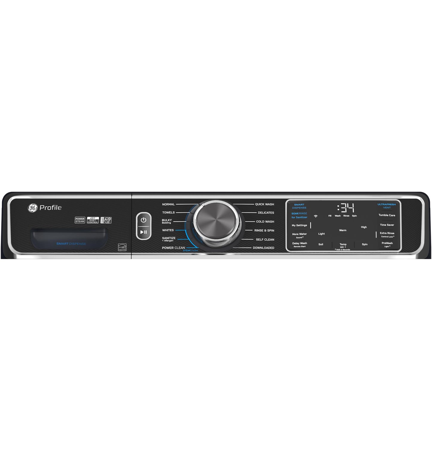 GE APPLIANCES PFW870SPVRS GE Profile 5.3 Cu. Ft. Capacity Smart Front Load Energy STAR...