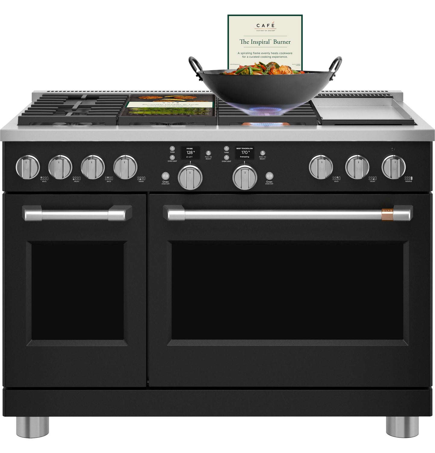 CAFE C2Y486P3TD1 Cafe 48"" Smart Dual-fuel Commercial-style Range With 6 BURNER...
