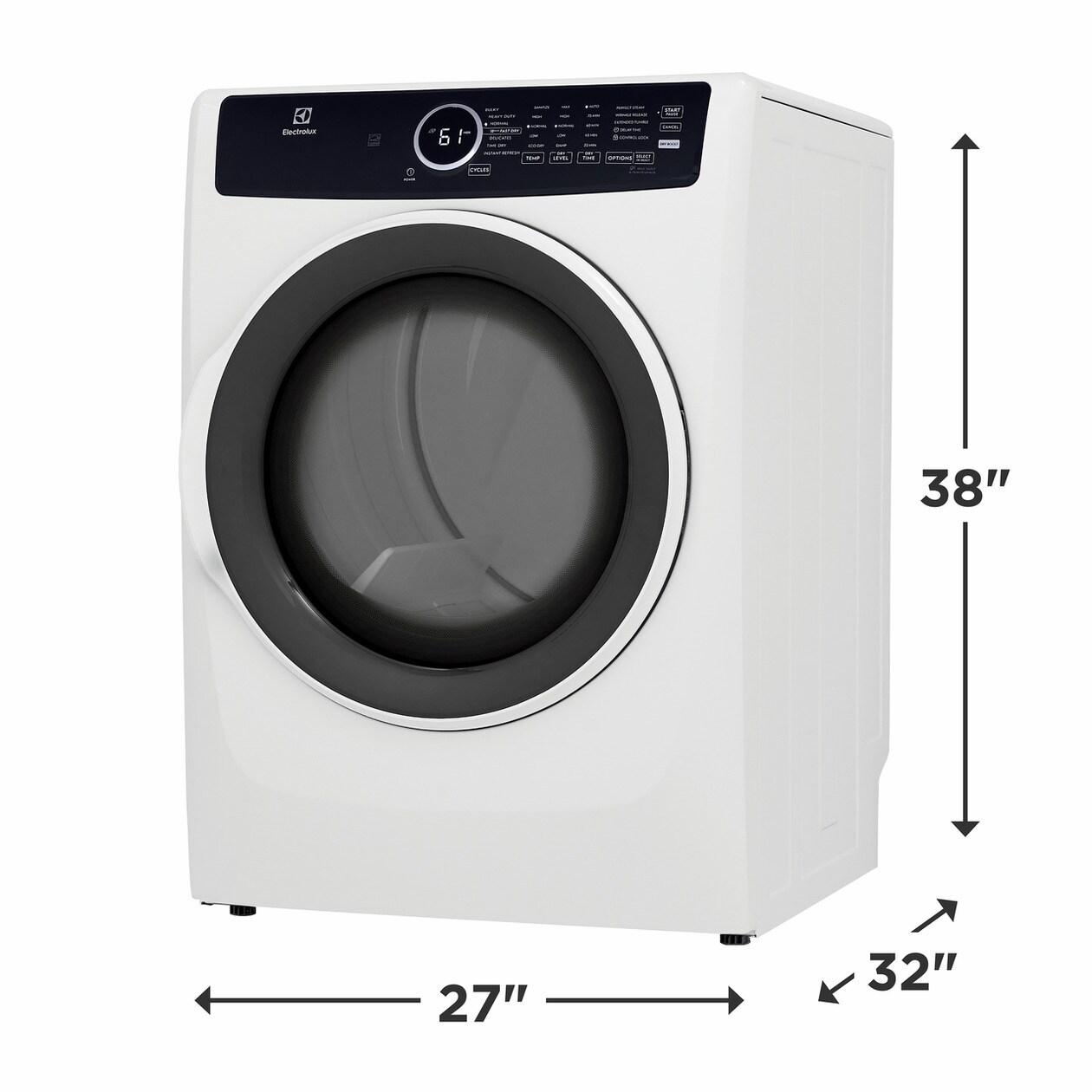 ELECTROLUX ELFE7437AW Electrolux Electric 8.0 Cu. Ft. Front Load Dryer