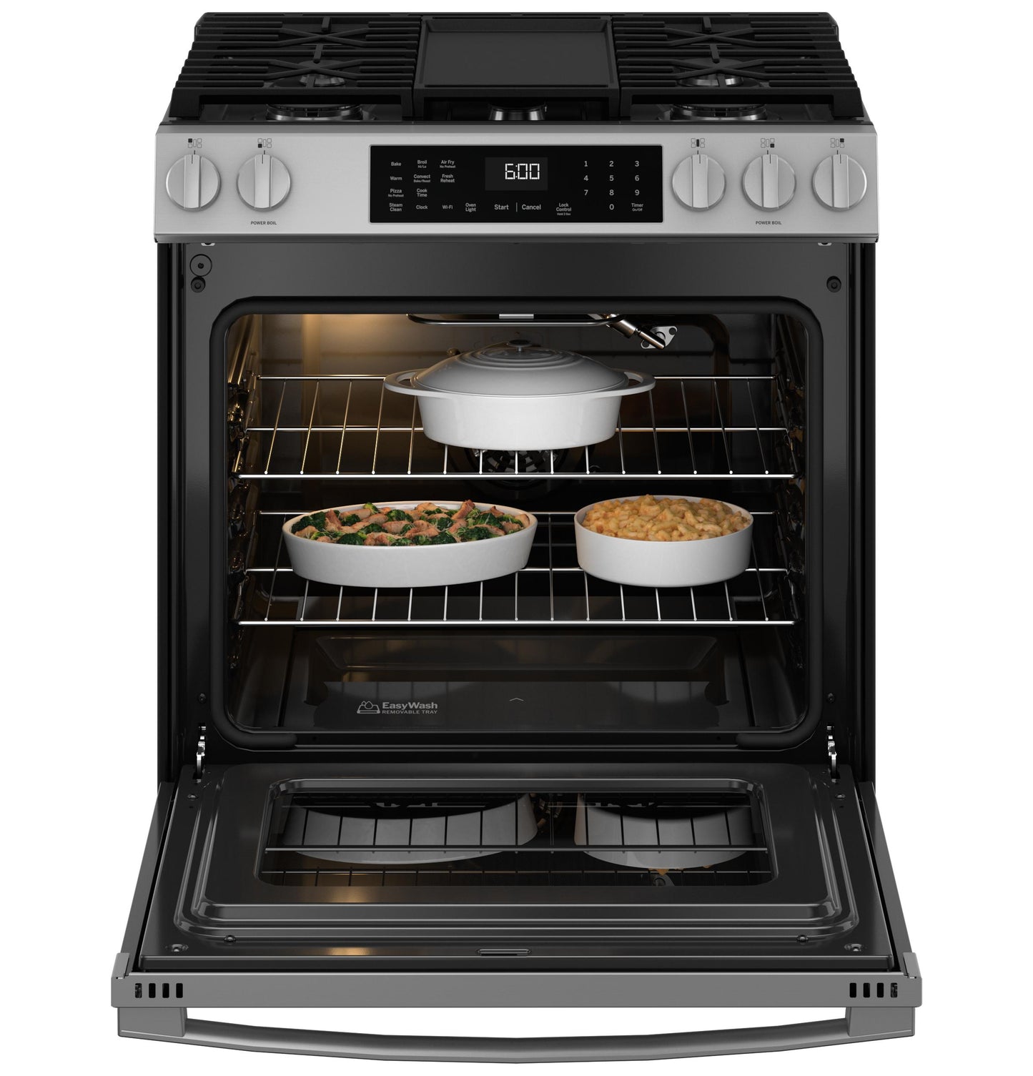 GE APPLIANCES GGS600AVFS Ge 30"" Slide-in Front-control Convection Gas Range With No PREHE...