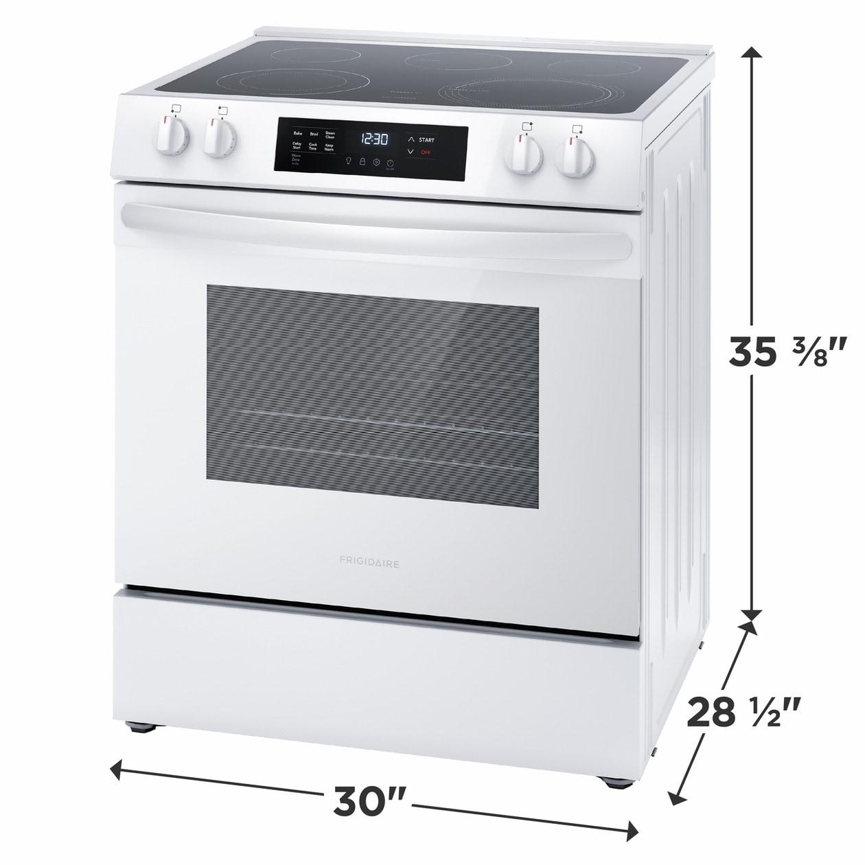 FRIGIDAIRE FCFE3062AW Frigidaire 30"" Front Control Electric Range