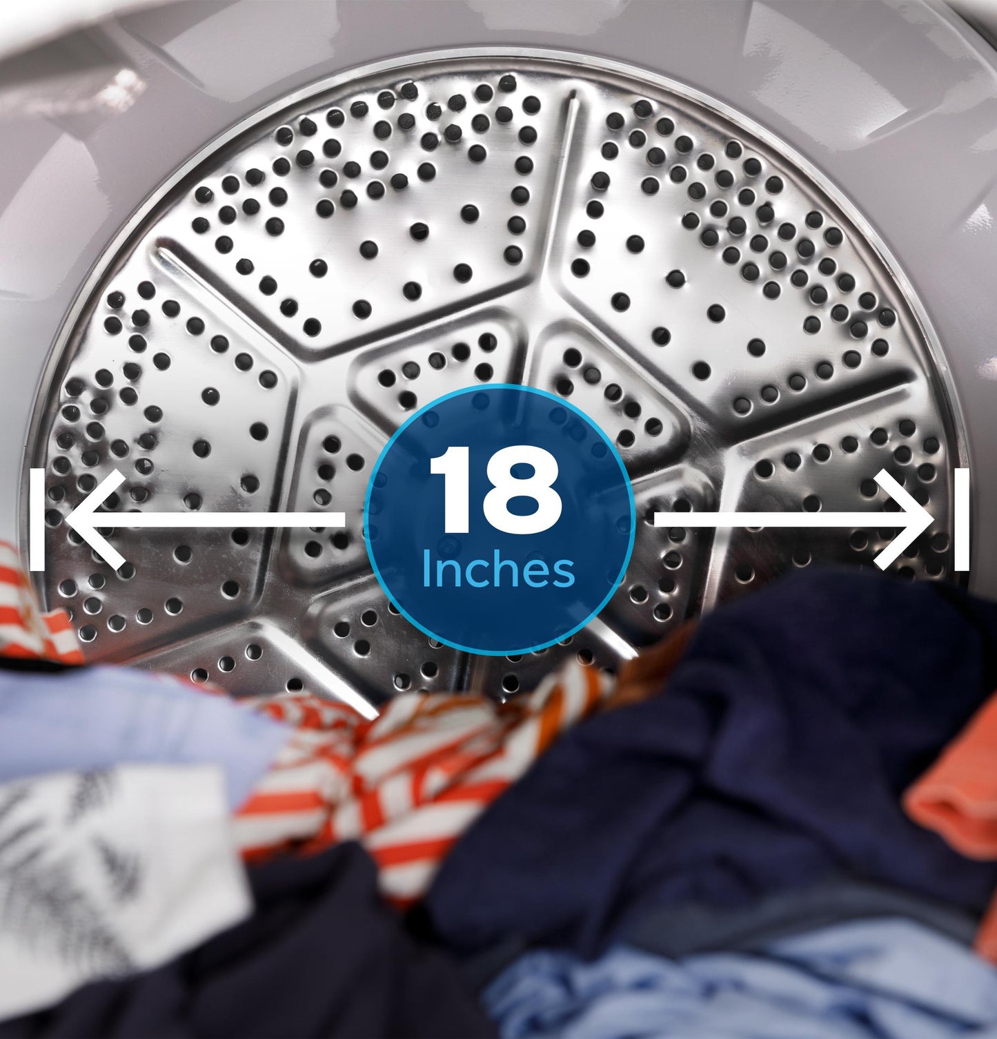 GE APPLIANCES GTD38GASWWS Ge 7.2 Cu. Ft. Capacity Gas dryer With Up To 120 Ft. VENT...
