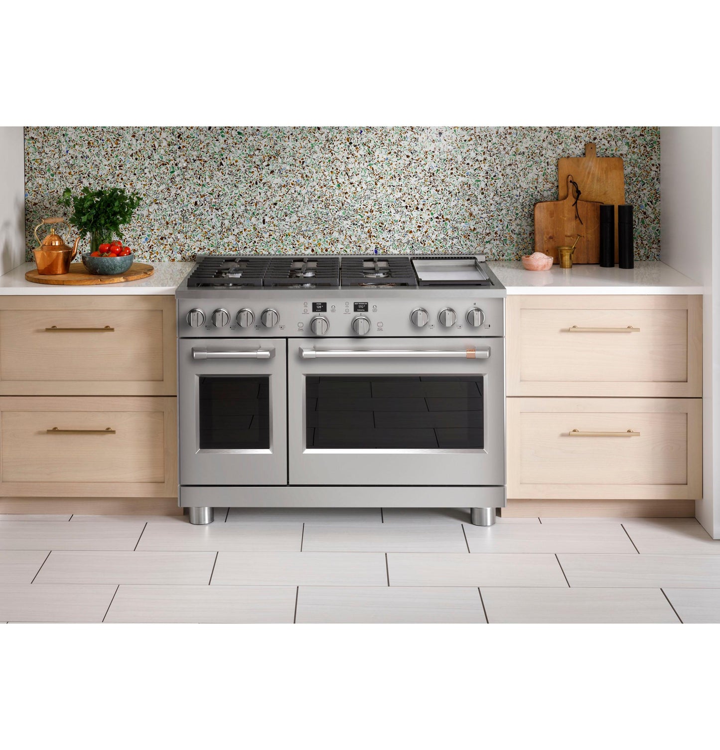 CAFE C2Y486P2TS1 Cafe 48"" Smart Dual-fuel Commercial-style Range With 6 BURNER...