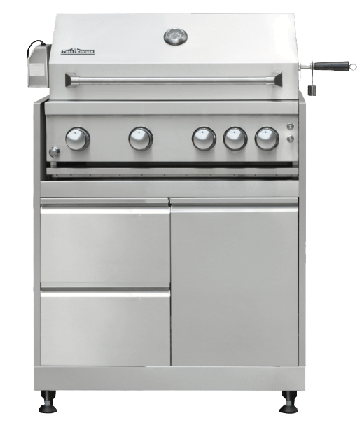 THOR KITCHEN MK04SS304 30 Inch 4-burner Gas BBQ Grill With Rotisserie In Stainless Steel
