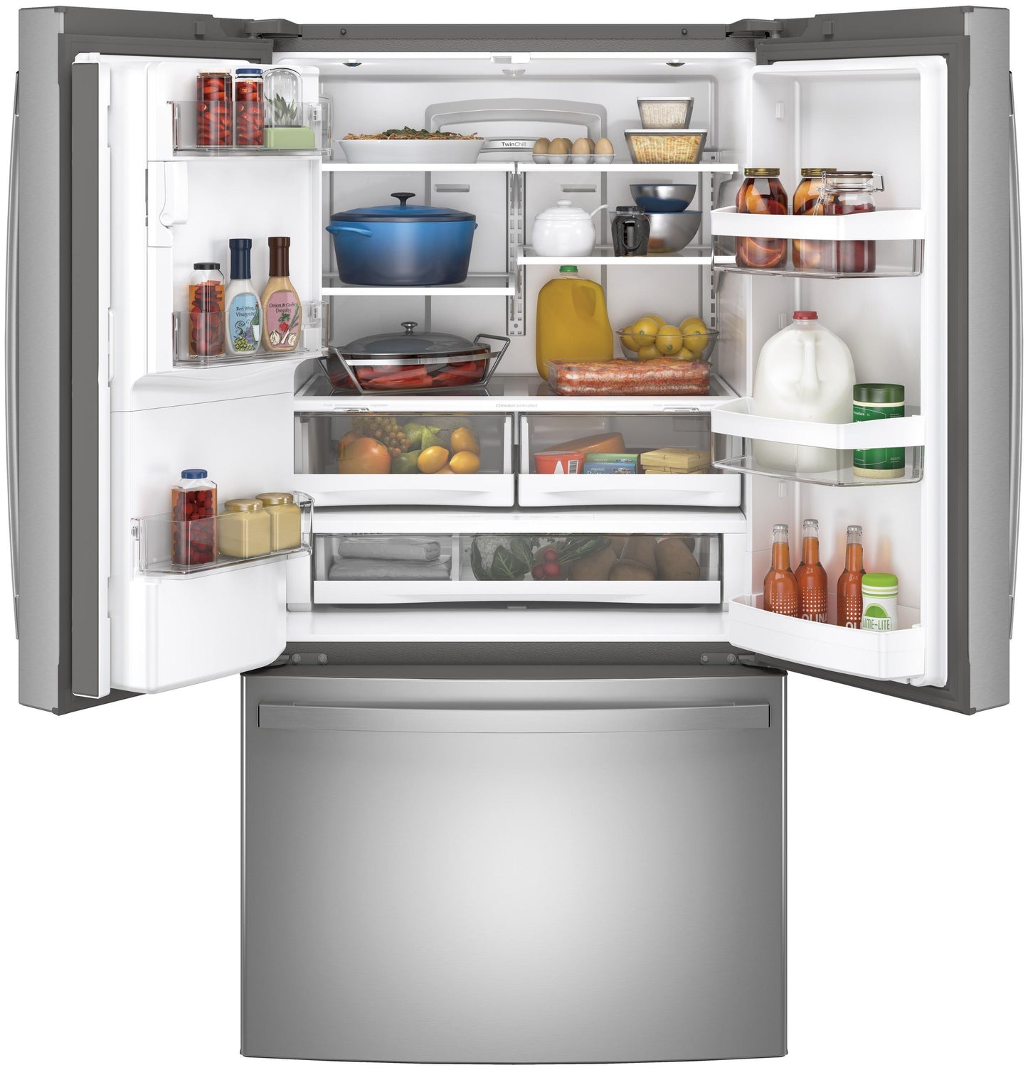 GE APPLIANCES GFE28GYNFS Ge Energy Star 27.7 Cu. Ft. French-door Refrigerator