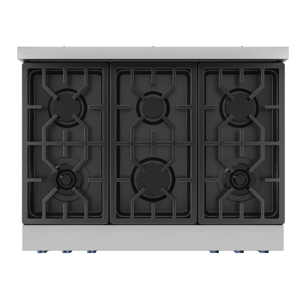 THOR KITCHEN RSG36BLU 36 Inch Professional Gas Range With Tilt Panel Touch Control In STA...