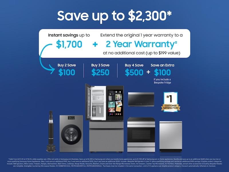 SAMSUNG DW90F89T0USR 38 Dba Bespoke Smart Dishwasher With 3rd Rack Washing System In FIN...