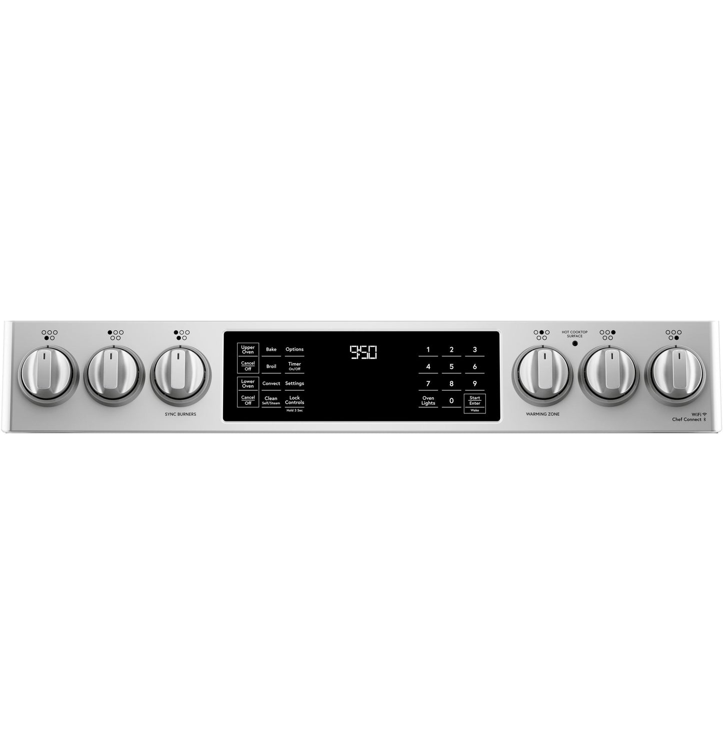 CAFE CHS950P2MS1 Cafe 30"" Slide-in Front Control Induction and Convection DOUB...