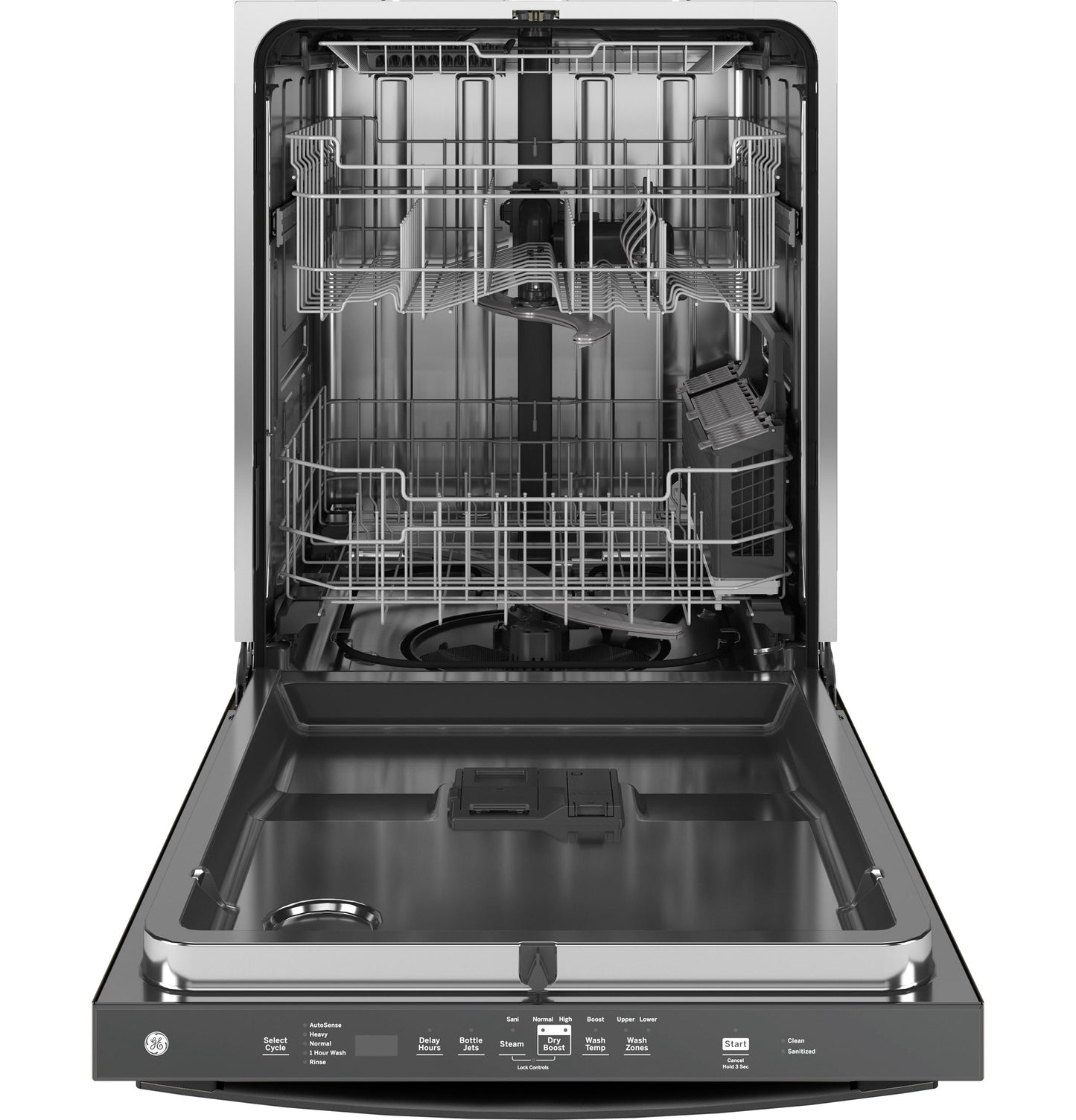 GE APPLIANCES GDT670SGVBB Ge Top Control With Stainless Steel Interior Dishwasher With SAN...