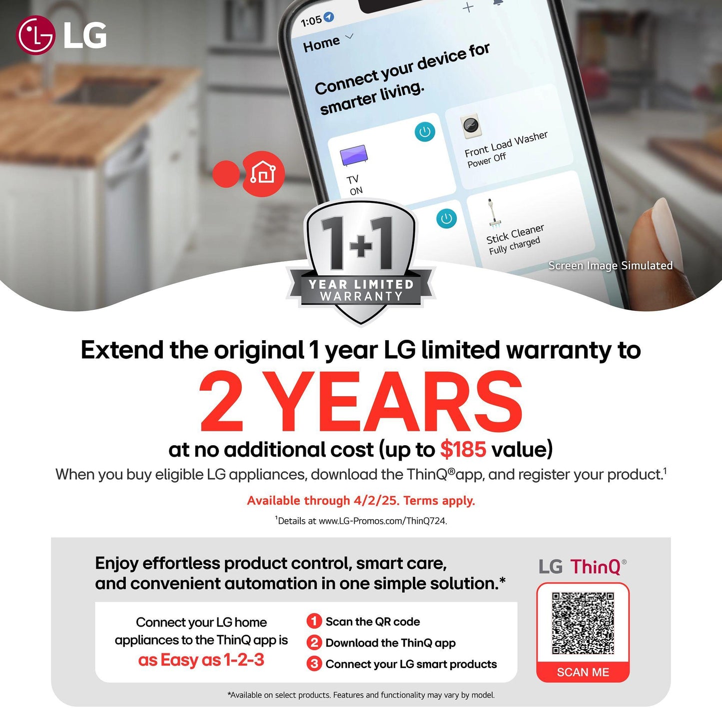 LG LDPS6762D Smart Top Control Dishwasher With Quadwash Pro, Dynamic Dry ...
