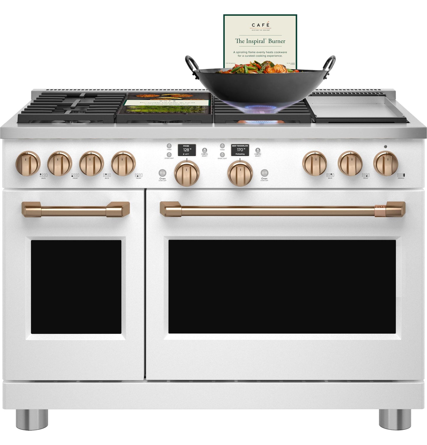 CAFE C2Y486P4TW2 Cafe 48"" Smart Dual-fuel Commercial-style Range With 6 BURNER...