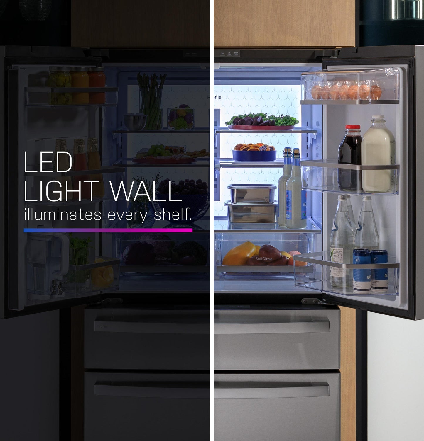 GE APPLIANCES PJE23BYWFS GE Profile Series Energy Star 23.2 Cu. Ft. Smart COUNTER-DEP...