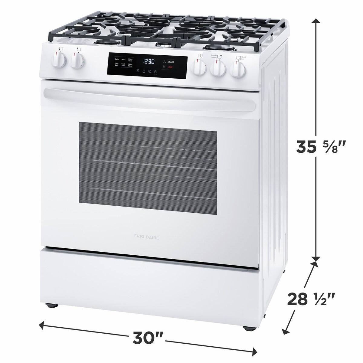 FRIGIDAIRE FCFG3062AW Frigidaire 30"" Front Control Gas Range With Quick Boil