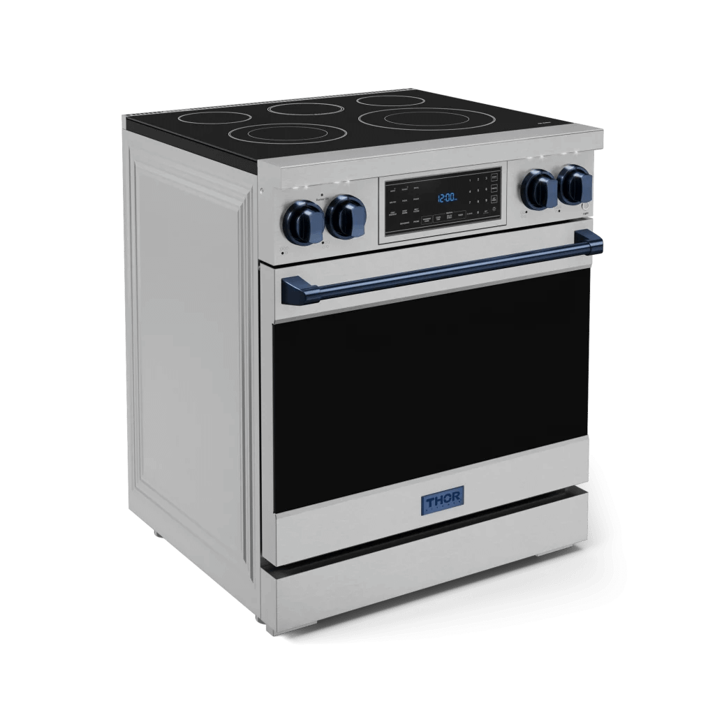 THOR KITCHEN RSE30BLU 30 Inch Professional Electric Range With Tilt Panel Touch Control I...