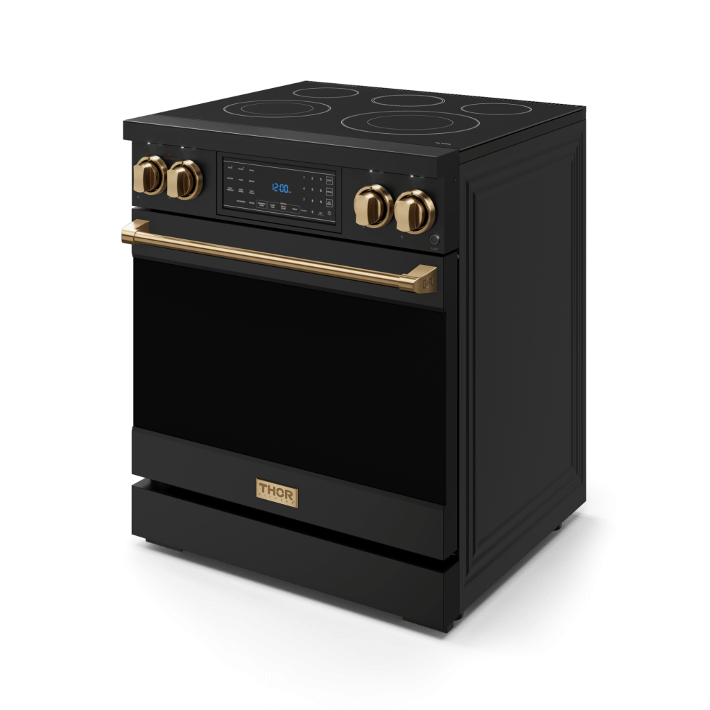 THOR KITCHEN RSE30BBRZ 30 Inch Professional Electric Range With Tilt Panel Touch Control I...