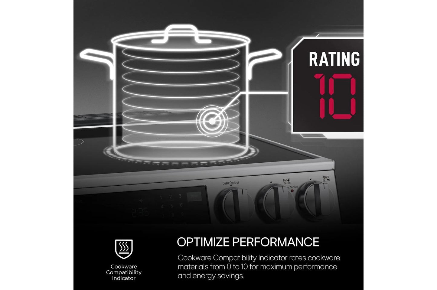 LG LSIL6336FE 6.3 Cu. Ft. Smart Induction Slide-in Range With Instaview, PROBA...