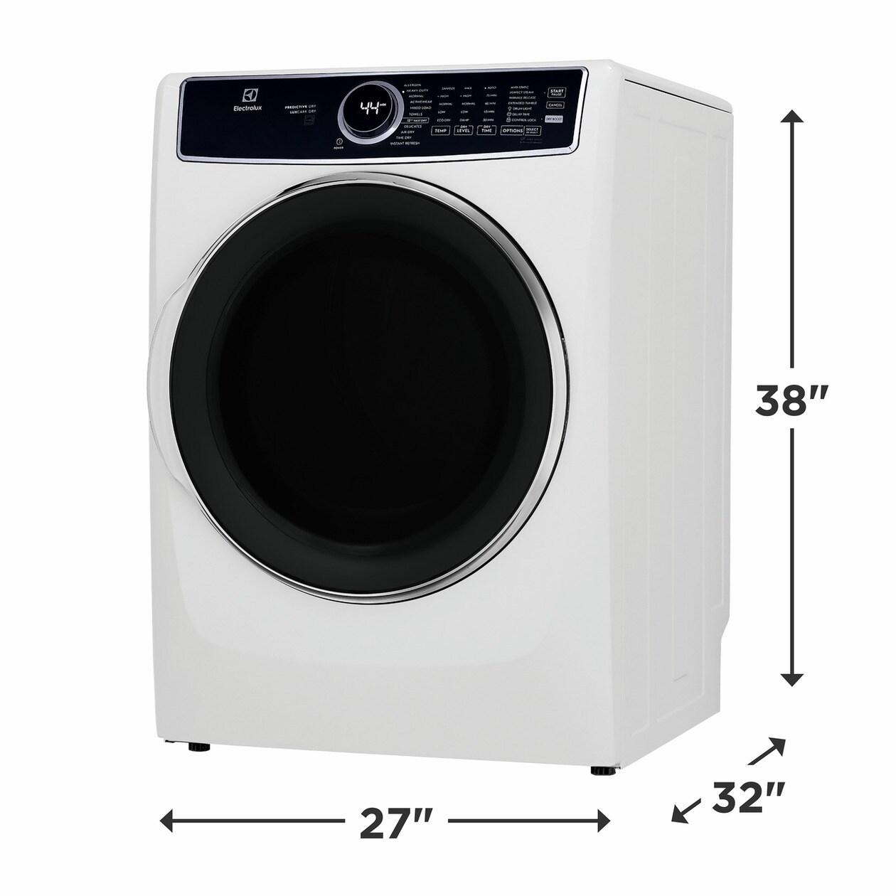 ELECTROLUX ELFG7637AW Electrolux Gas 8.0 Cu. Ft. Front Load Dryer