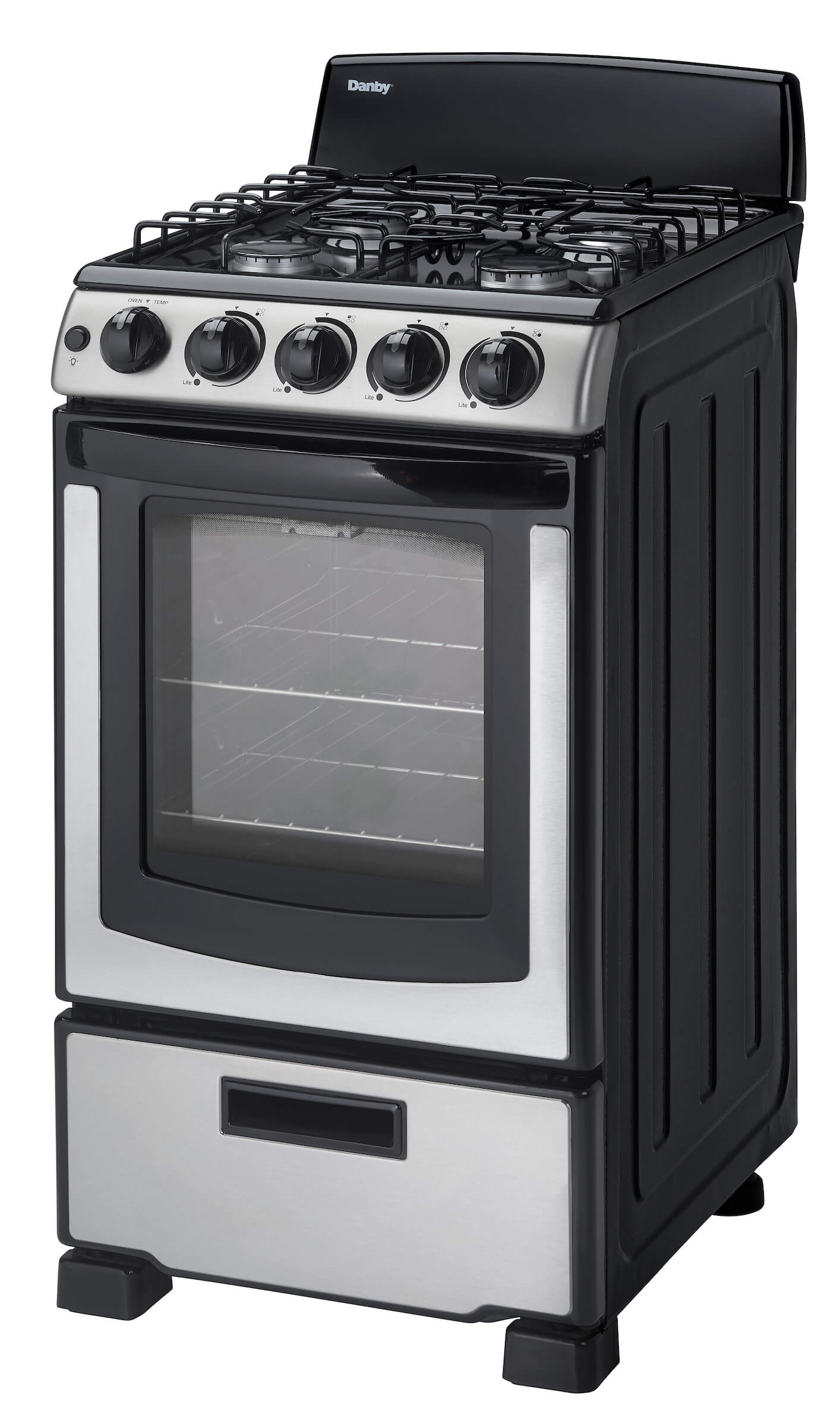DANBY DR203BSSGLP Danby 20"" Wide Gas Range In Stainless Steel
