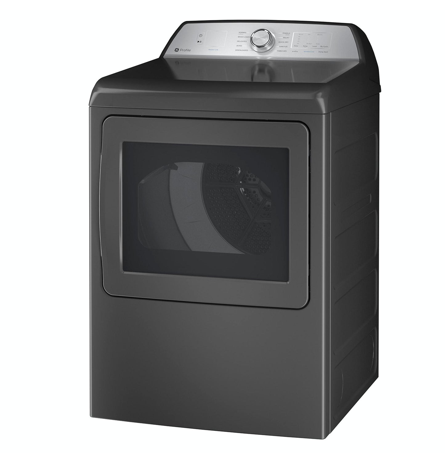 GE APPLIANCES PTD60EBPRDG GE Profile 7.4 Cu. Ft. Capacity Aluminized Alloy Drum Electric ...