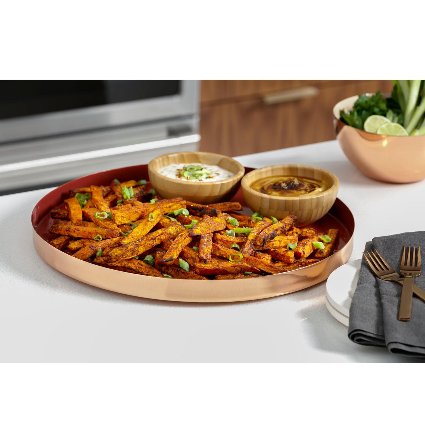 CAFE CHS950P4MW2 Cafe 30"" Slide-in Front Control Induction and Convection DOUB...