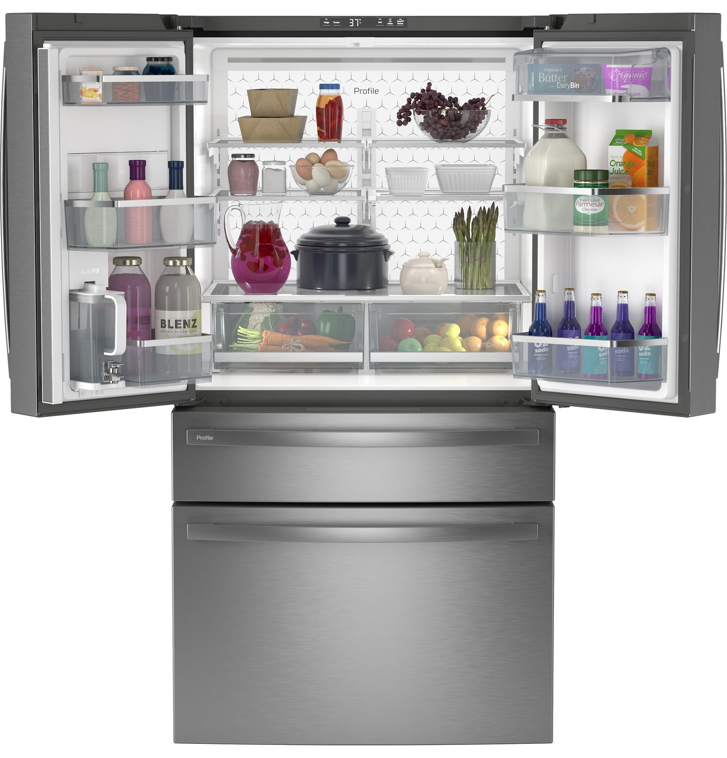 GE APPLIANCES PGE29BYTFS GE Profile Series Energy Star 28.7 Cu. Ft. Smart FINGERPRINT...