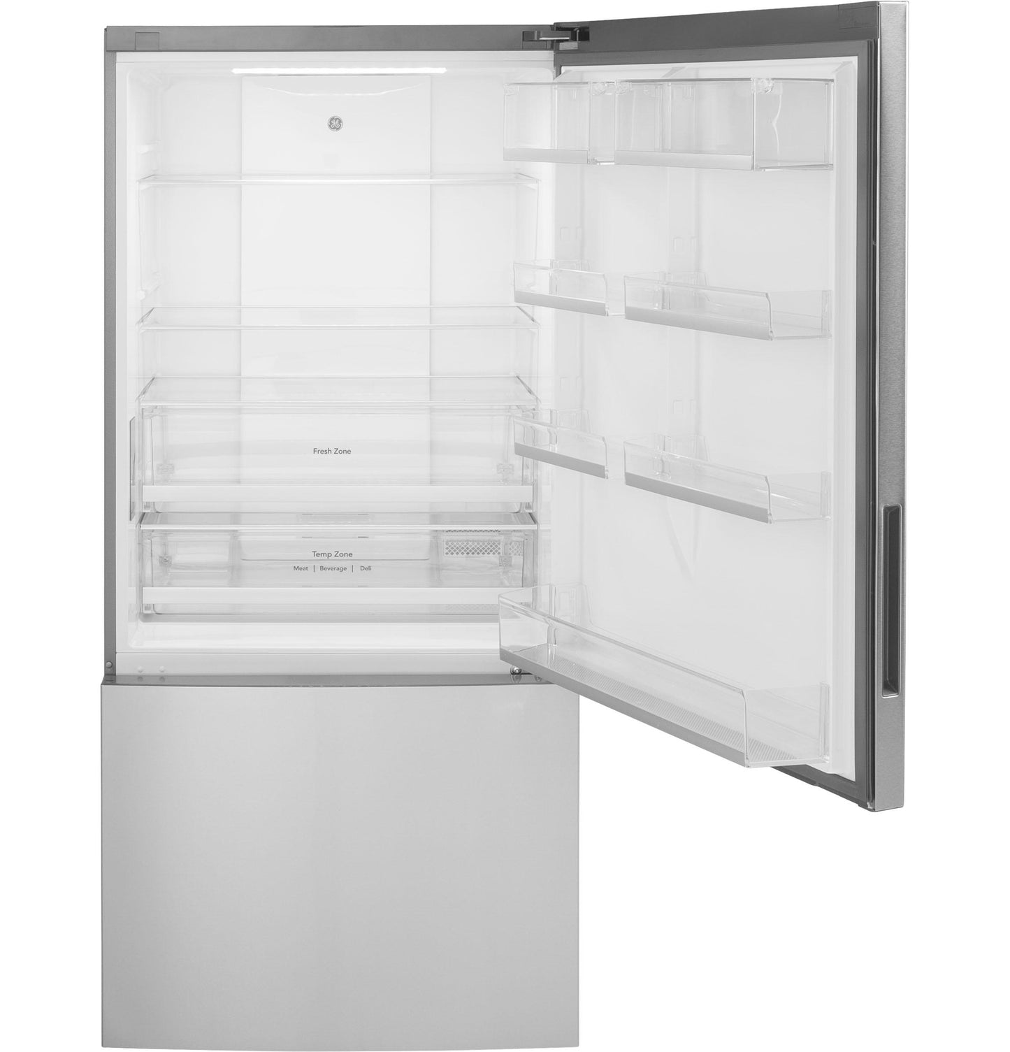 GE APPLIANCES GBE17HYRFS Ge Energy Star 17.7 Cu. Ft. Counter-depth Bottom-freezer REFR...