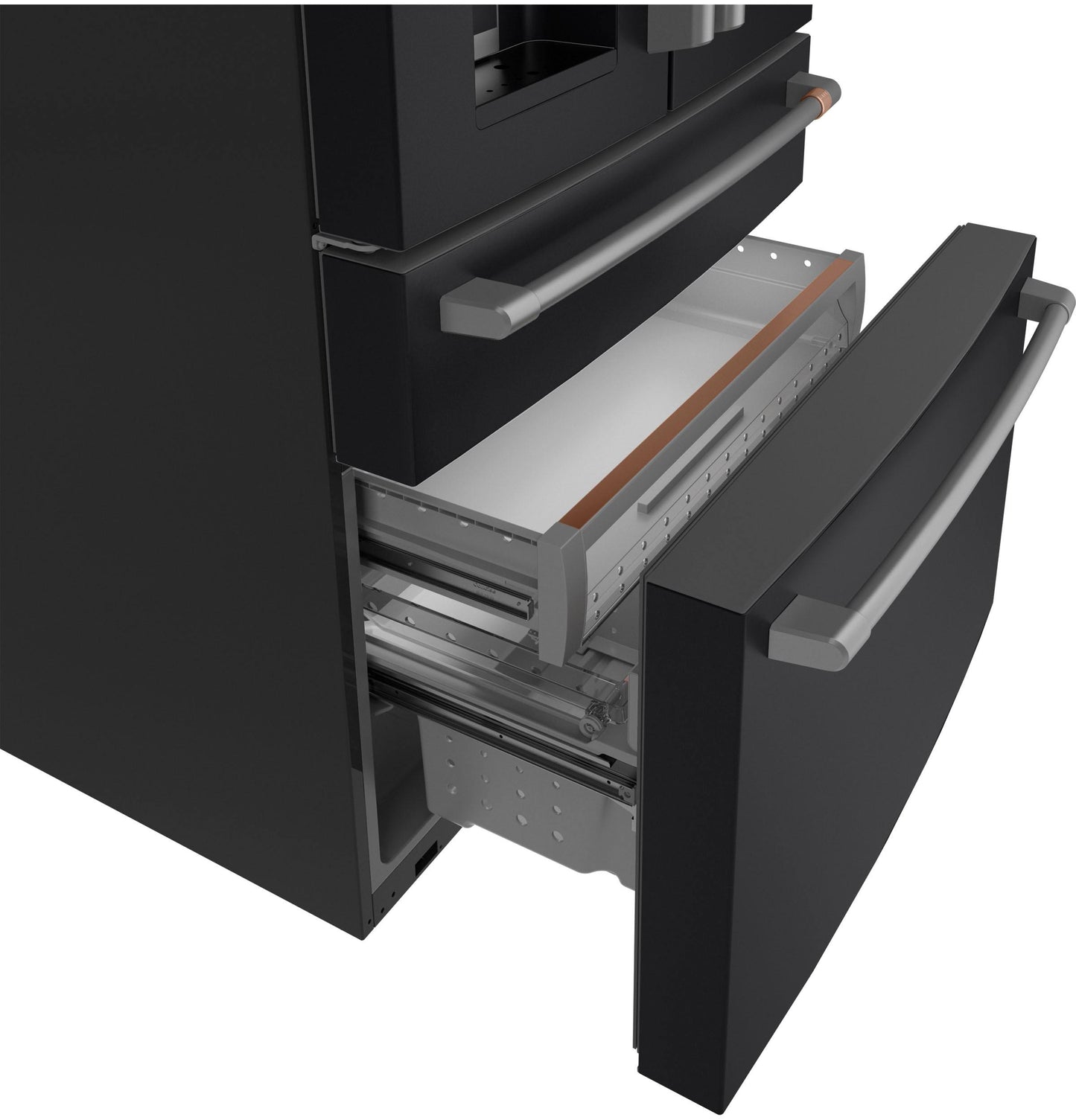 CAFE CXE22DP3PD1 Cafe Energy Star 22.3 Cu. Ft. Smart Counter-depth 4-DO...