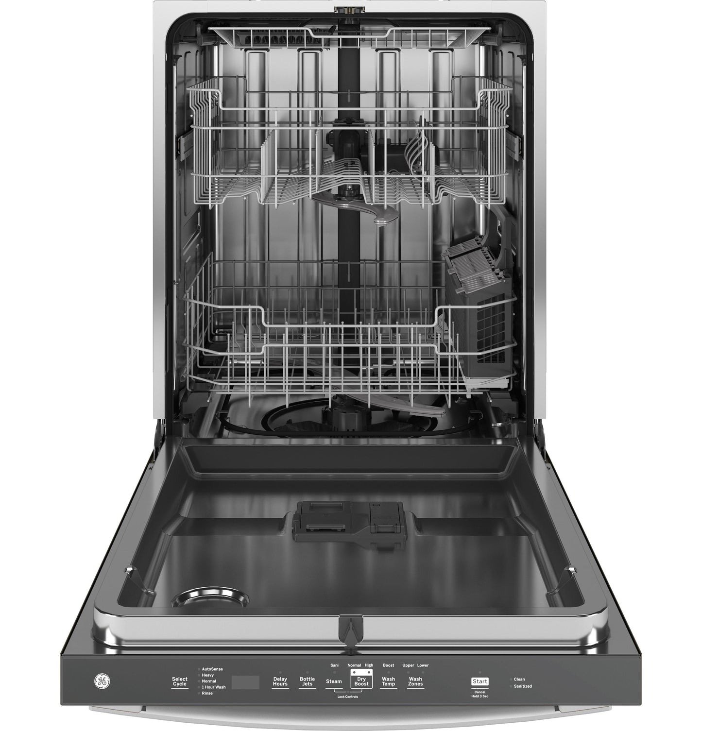 GE APPLIANCES GDT670SGVWW Ge Top Control With Stainless Steel Interior Dishwasher With SAN...