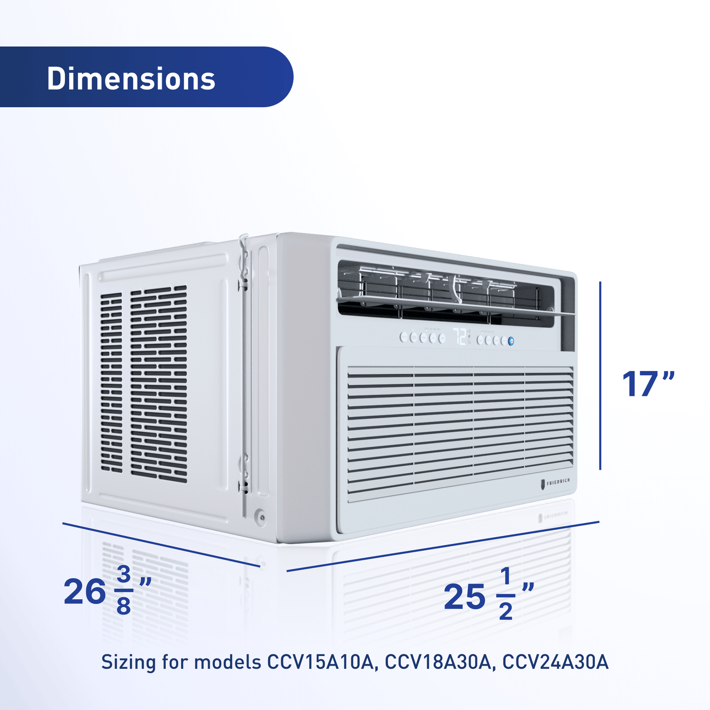 FRIEDRICH CCV10A10A Friedrich Chill Premier Inverter Ccv10a10a