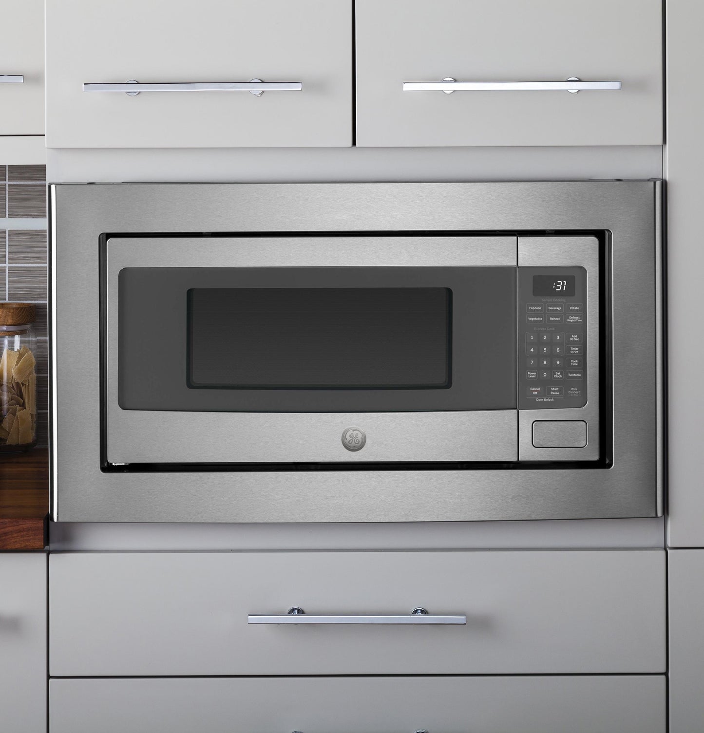 GE APPLIANCES PCHK11S1WSS GE Profile 1.1 Cu. Ft. Countertop Microwave Oven