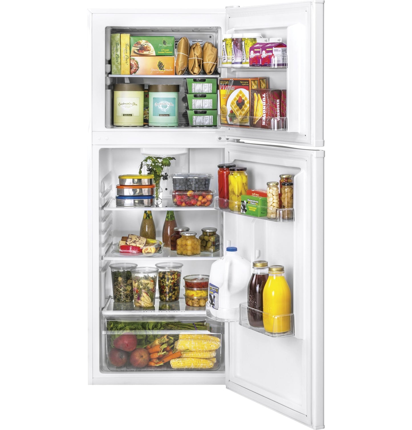 HAIER HA10TG21SW Haier 9.8 Cu. Ft. Top Mount Refrigerator - White