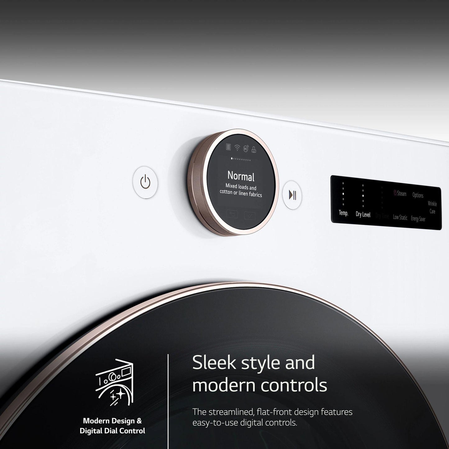 LG DLGX6501W 7.4 Cu. Ft. Ultra Large Capacity Smart Front Load Gas Dryer With SE...