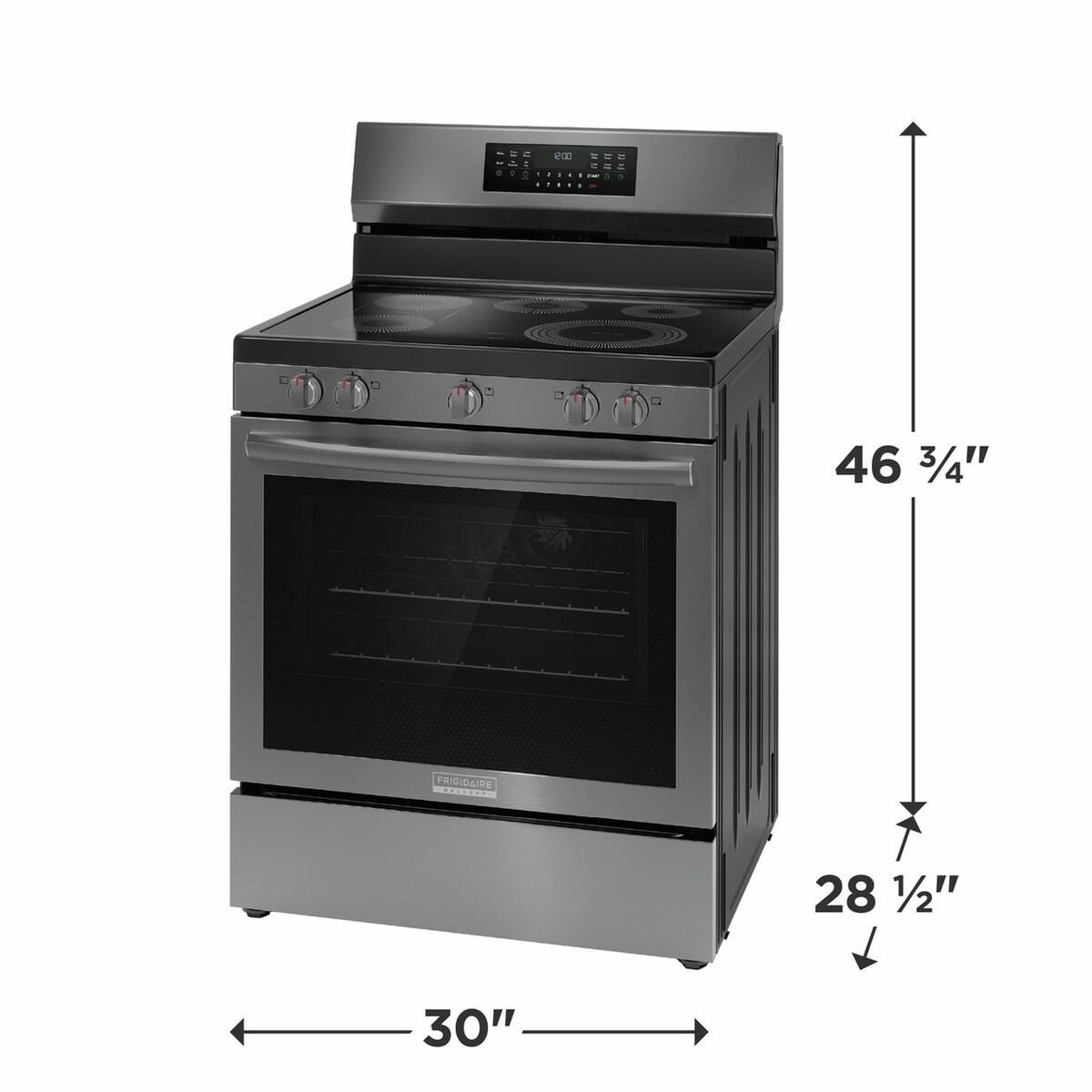 FRIGIDAIRE GCRE3060BD Frigidaire Gallery 30"" Rear Control Electric Range With Total CONVE...