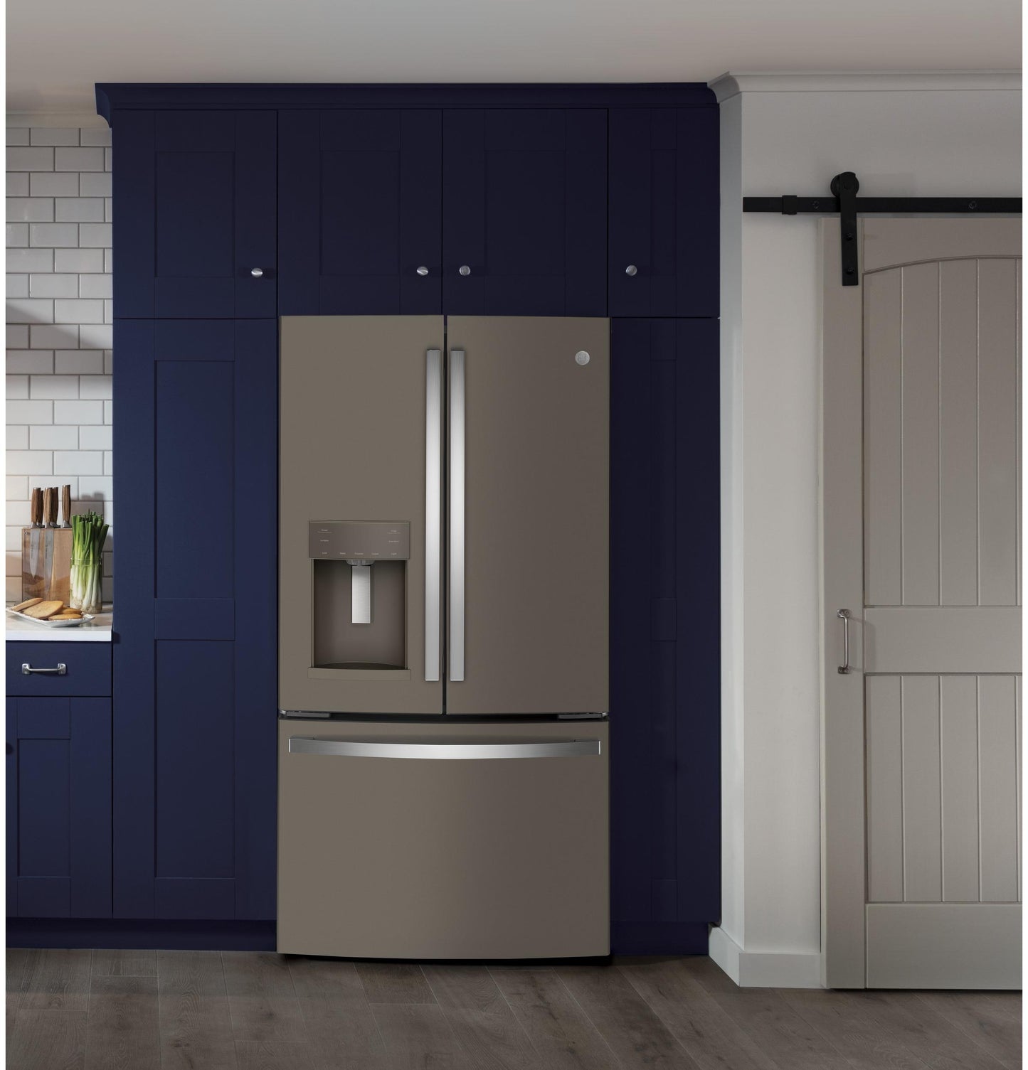 GE APPLIANCES GYE22GMNES Ge Energy Star 22.2 Cu. Ft. Counter-depth French-door REFRIGE...