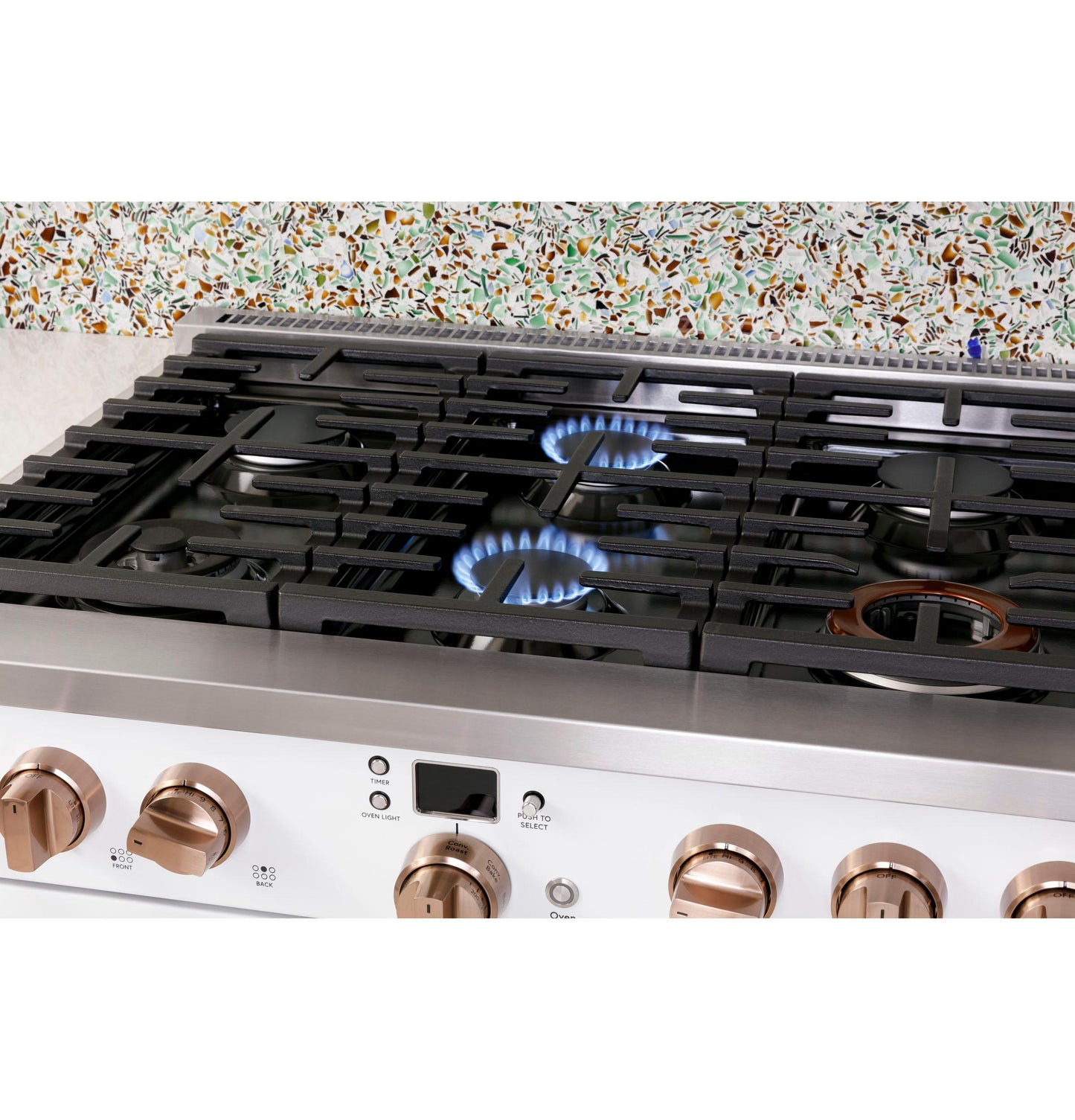 CAFE CGY366P4TW2 Cafe 36"" Smart All-gas Commercial-style Range With 6 Burners ...