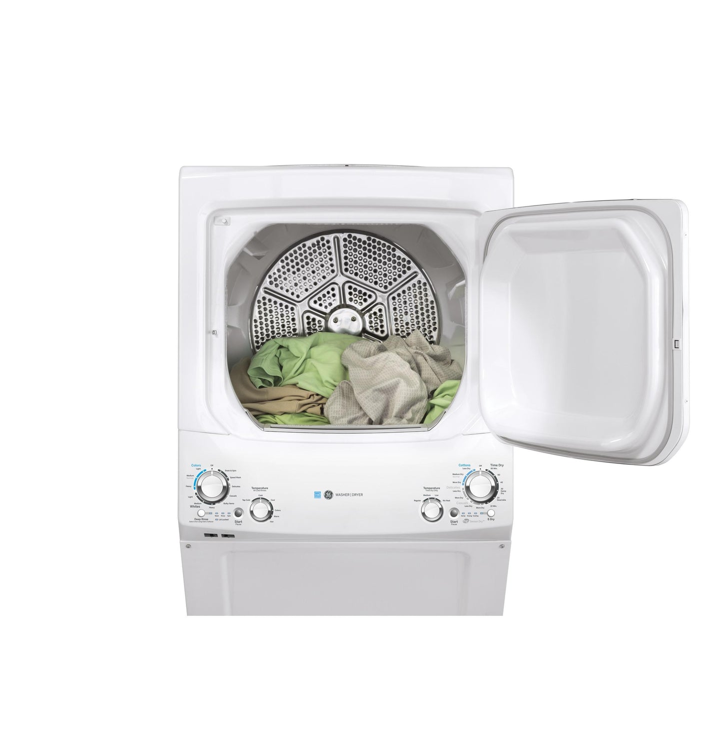 GE APPLIANCES GUD27EESNWW GE Unitized Spacemaker 3.9 Cu. Ft. Capacity Washer With STAINLES...